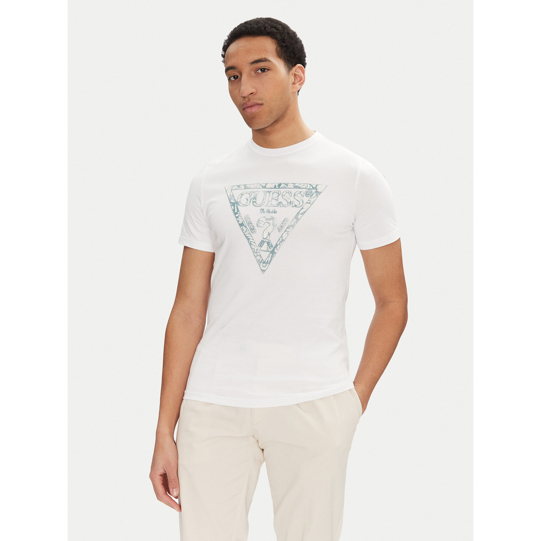 Guess Póló M5GI06 I3Z14 Fehér Regular Fit