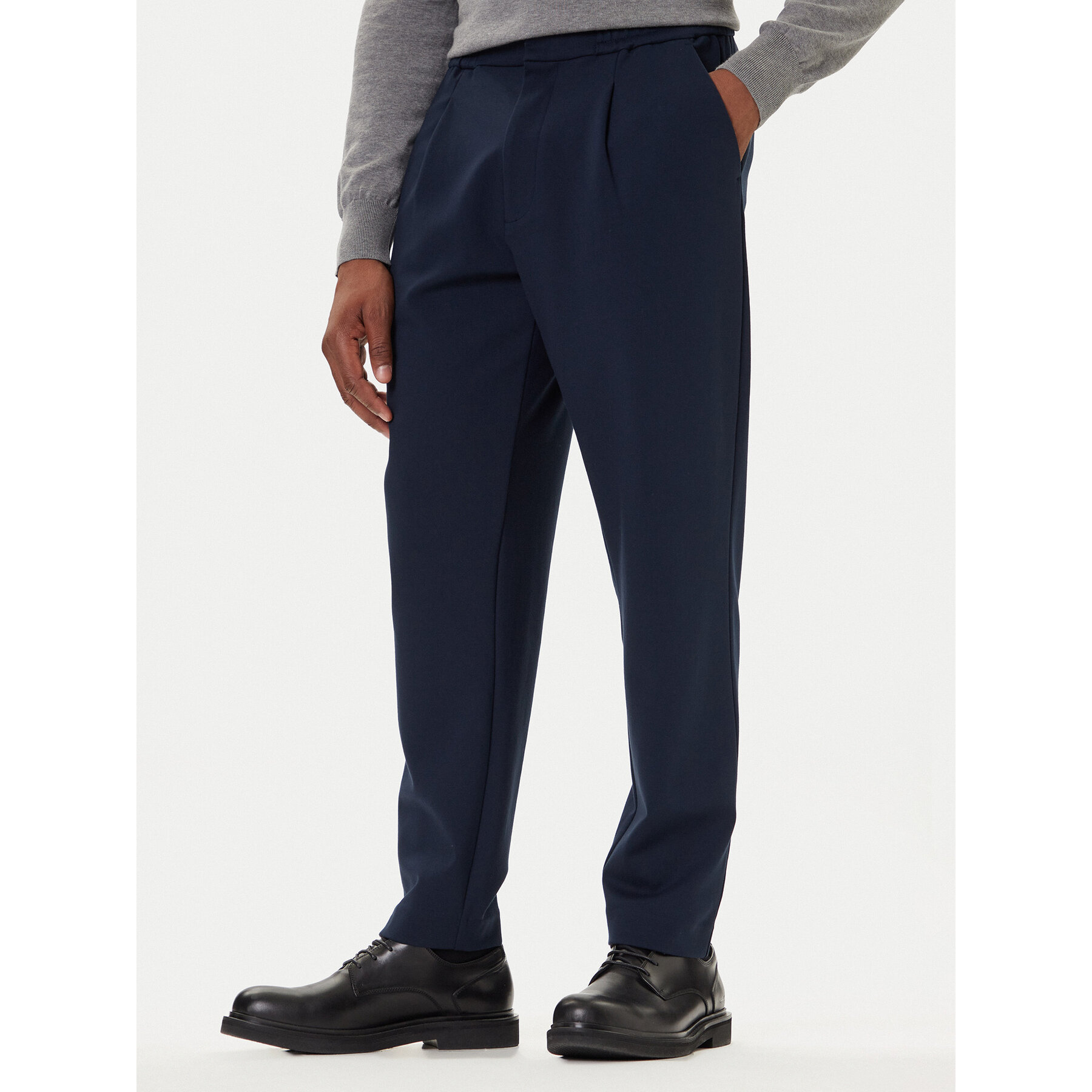 Calvin Klein Chinos LV04LE613G Dunkelblau Slim Fit
