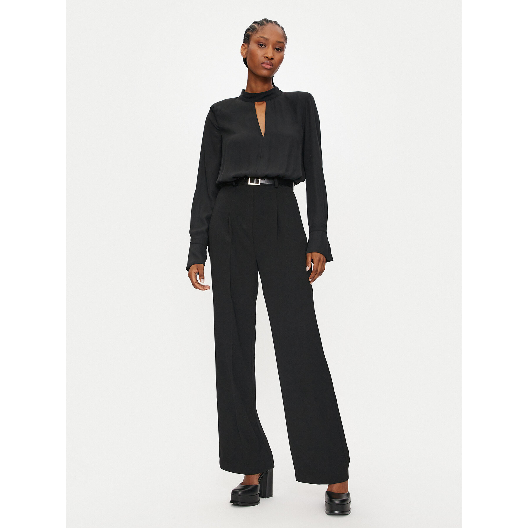 ViCOLO Jumpsuit TS0064 A Schwarz Slim Fit