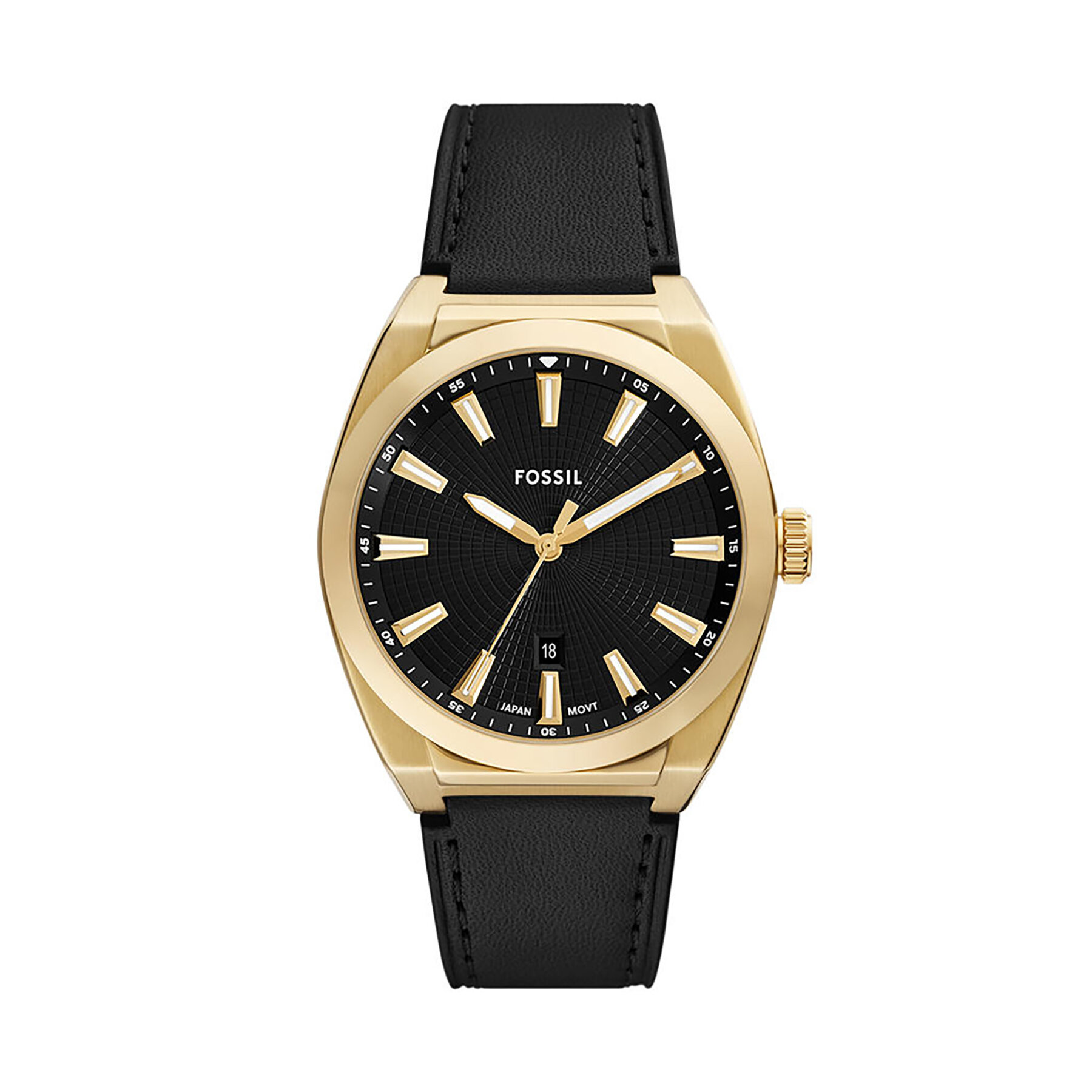 Męski Fossil Zegarek Czarny FS6089