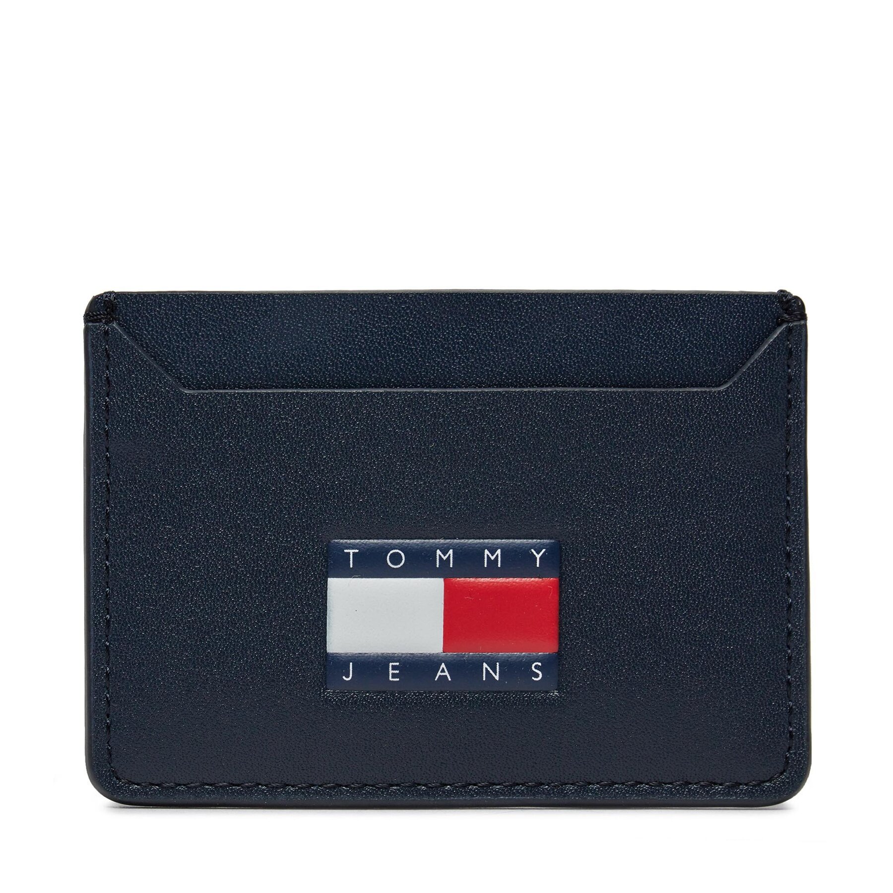 Θήκη πιστωτικών καρτών Tommy Jeans Tjm Heritage Leather Cc Holder AM0AM12085 Σκούρο μπλε