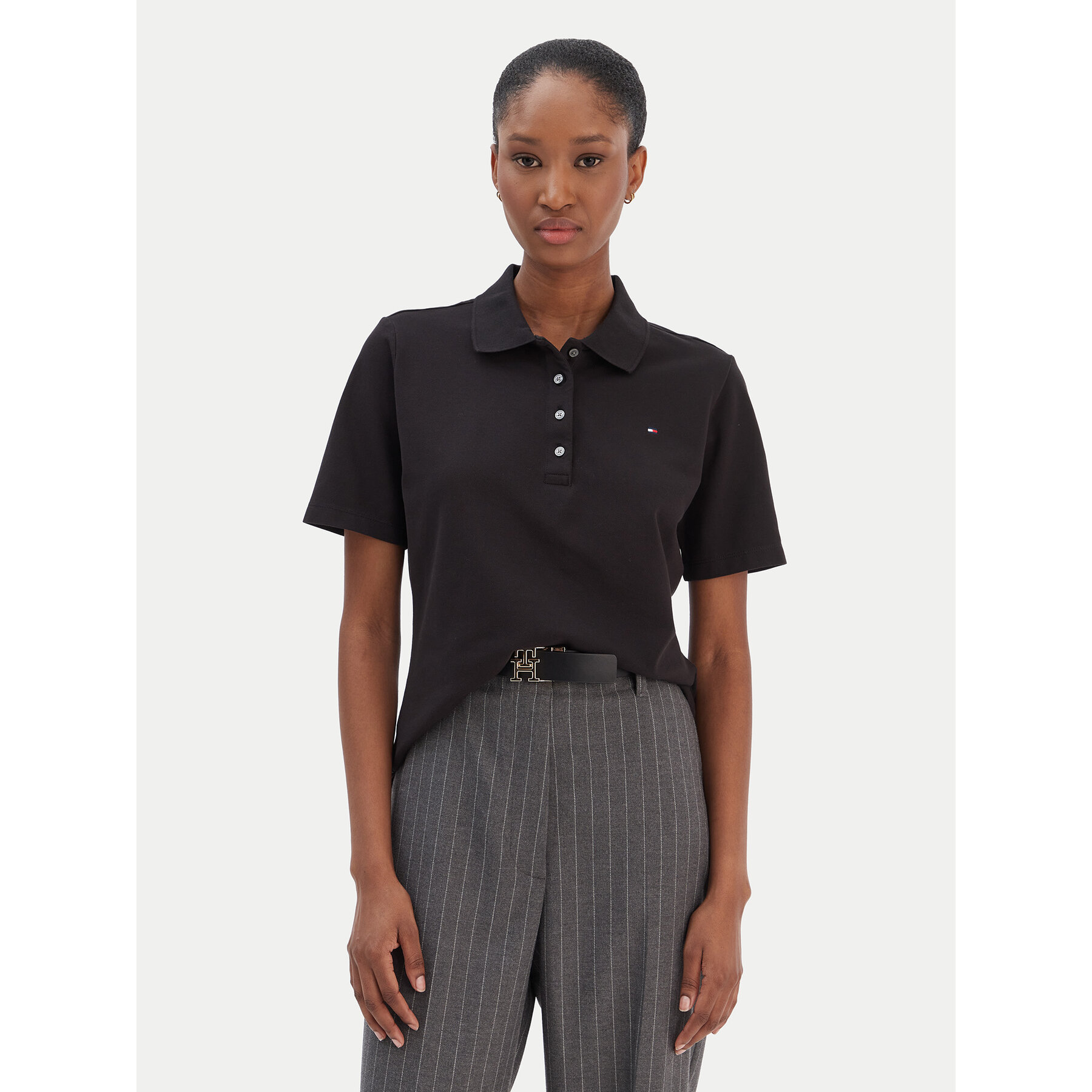 Tommy Hilfiger Polo 1985 WW0WW43224 Negro Regular Fit