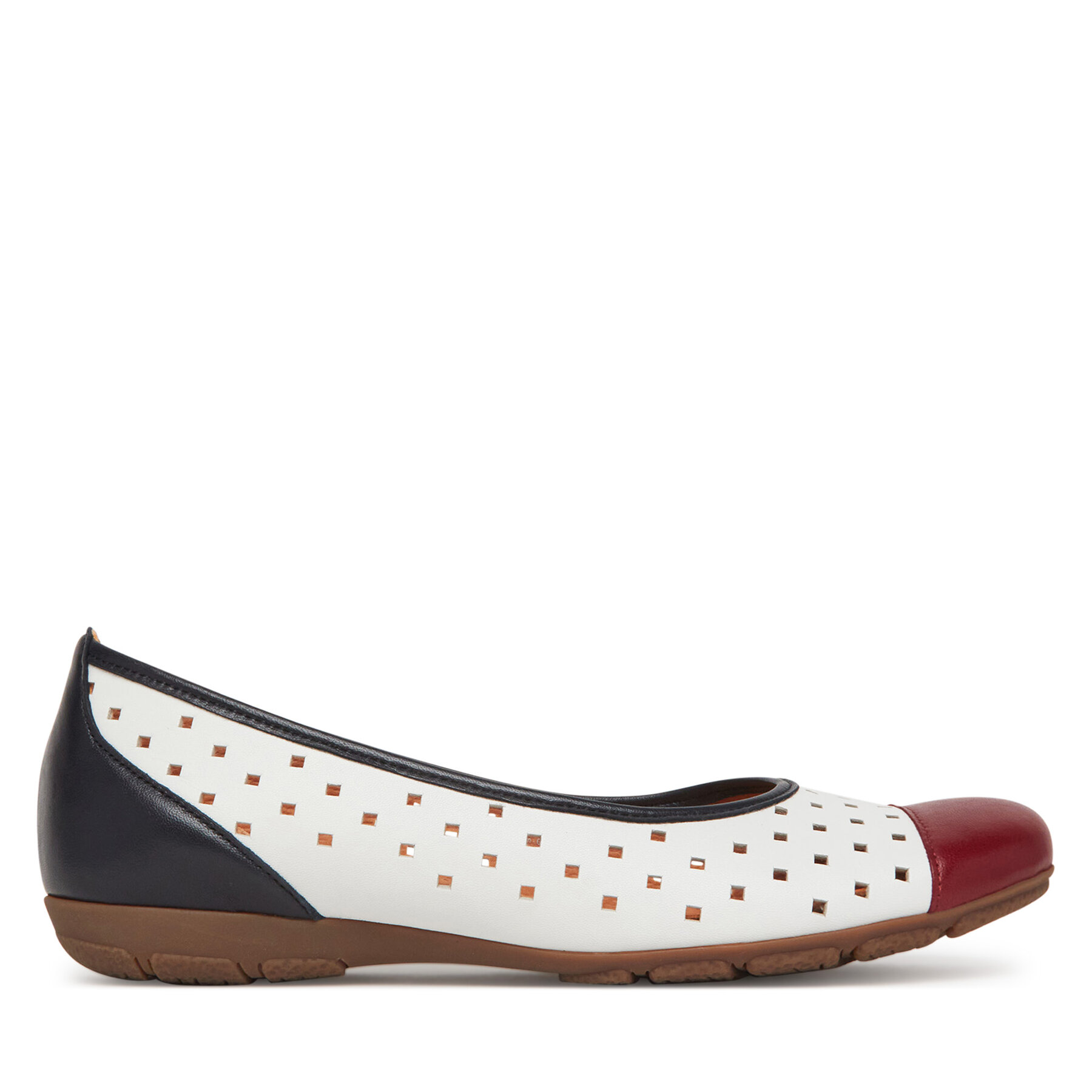 Damen Ballerinas Gabor, Schuhgröße 39, Weiß, 64.169.36