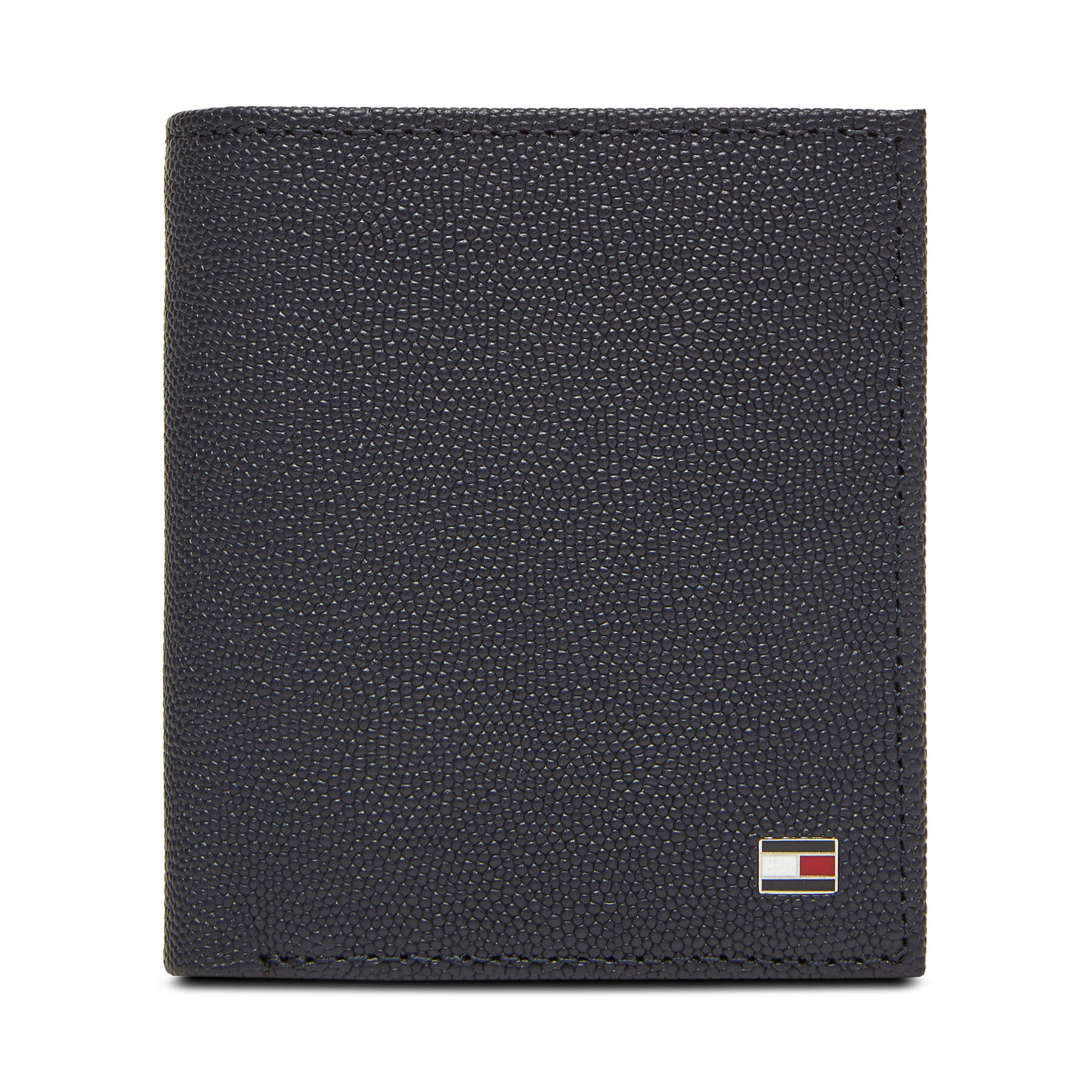 Duży Portfel Męski Tommy Hilfiger Granatowy Th Flag Trifold AM0AM13521