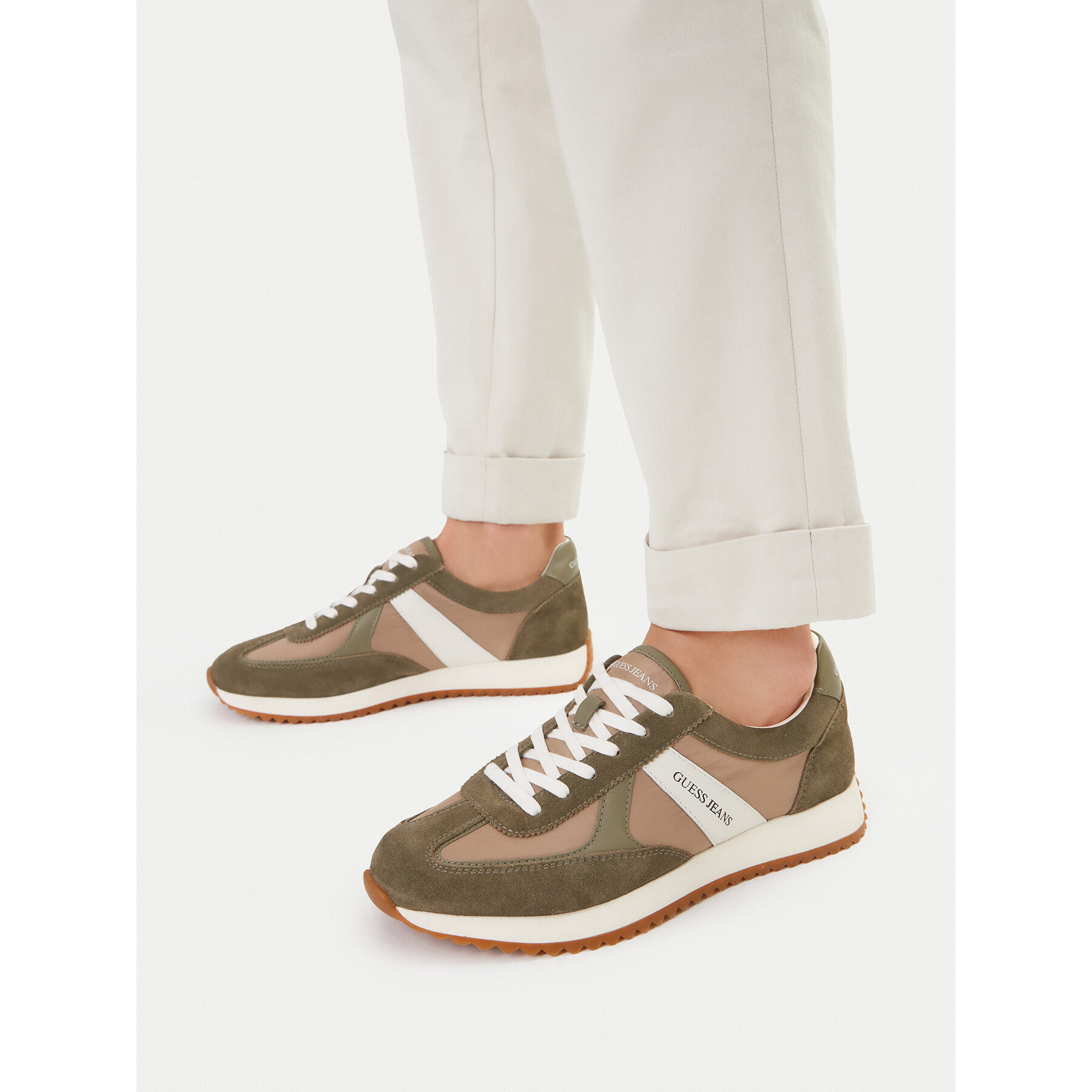 Tenisice Guess Jeans EO-ORLANDO-01 126AM Kaki