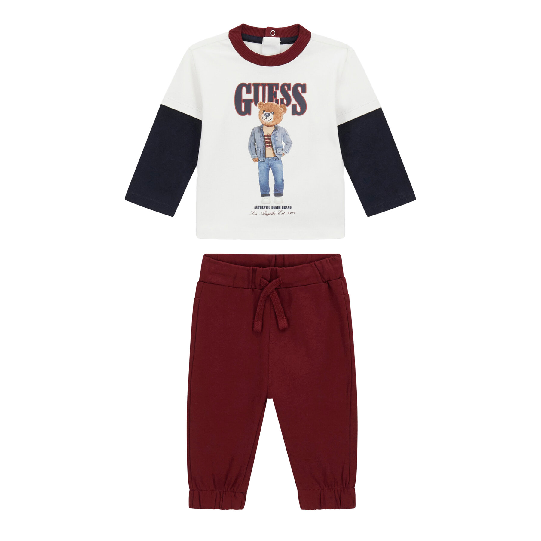 Guess Σετ μπλουζάκι και παντελόνι I6RG10 K8HM4 Έγχρωμο Regular Fit