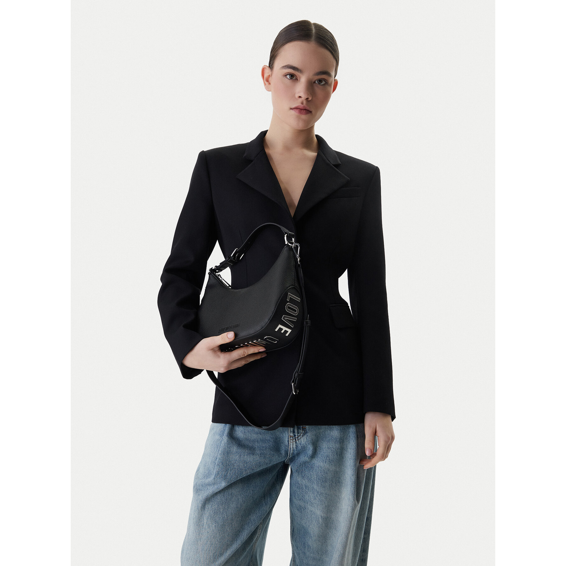 Geantă LOVE MOSCHINO JC4018PP1OLT000B Negru