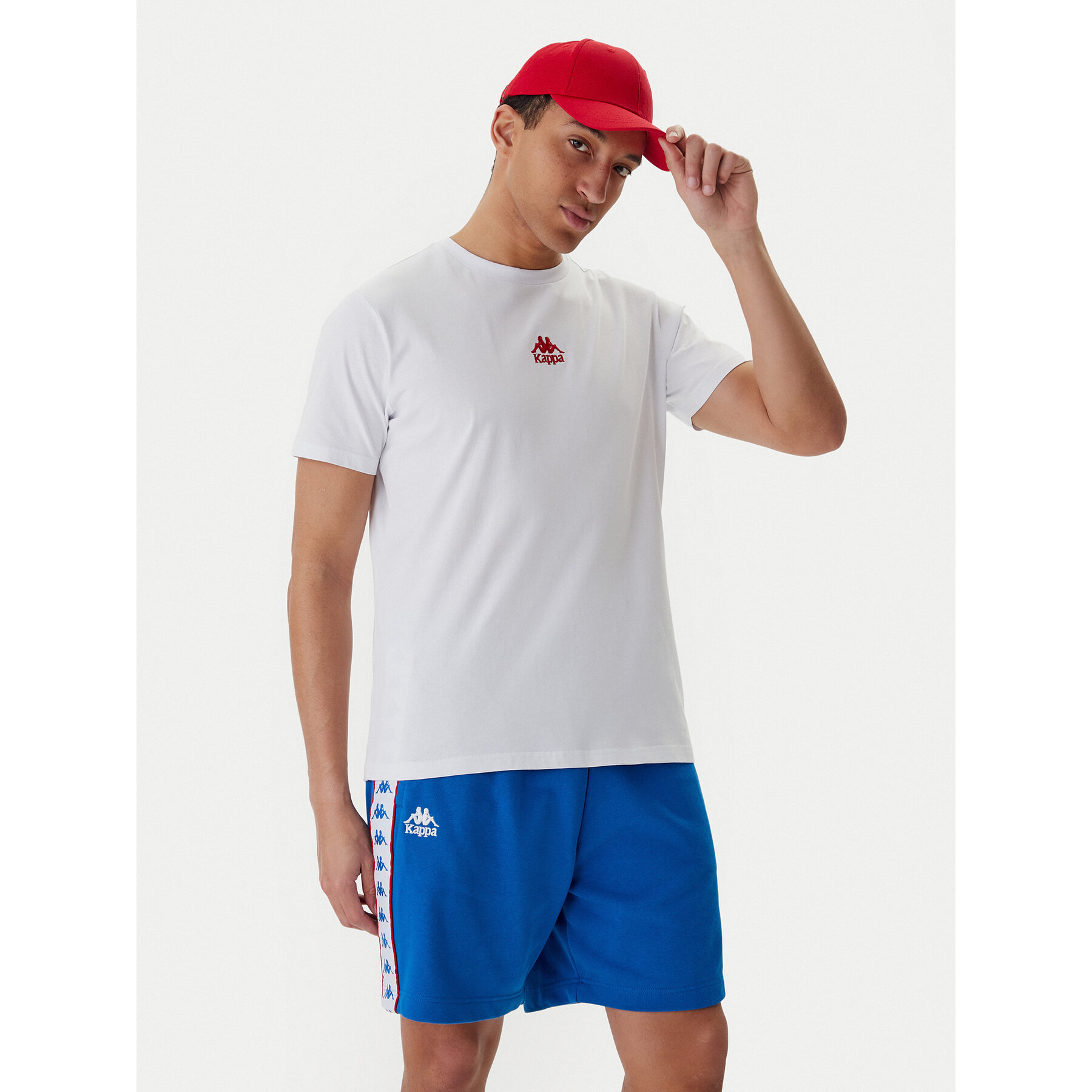 Kappa Majica 382J2QW Bela Regular Fit