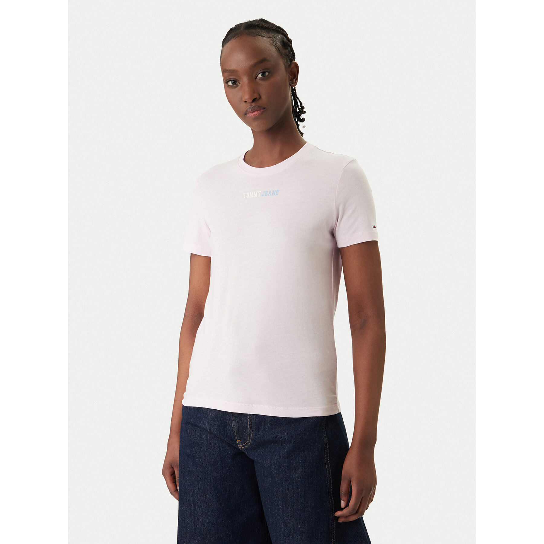 Tommy Jeans T-Shirt DW0DW22277 Rosa Regular Fit