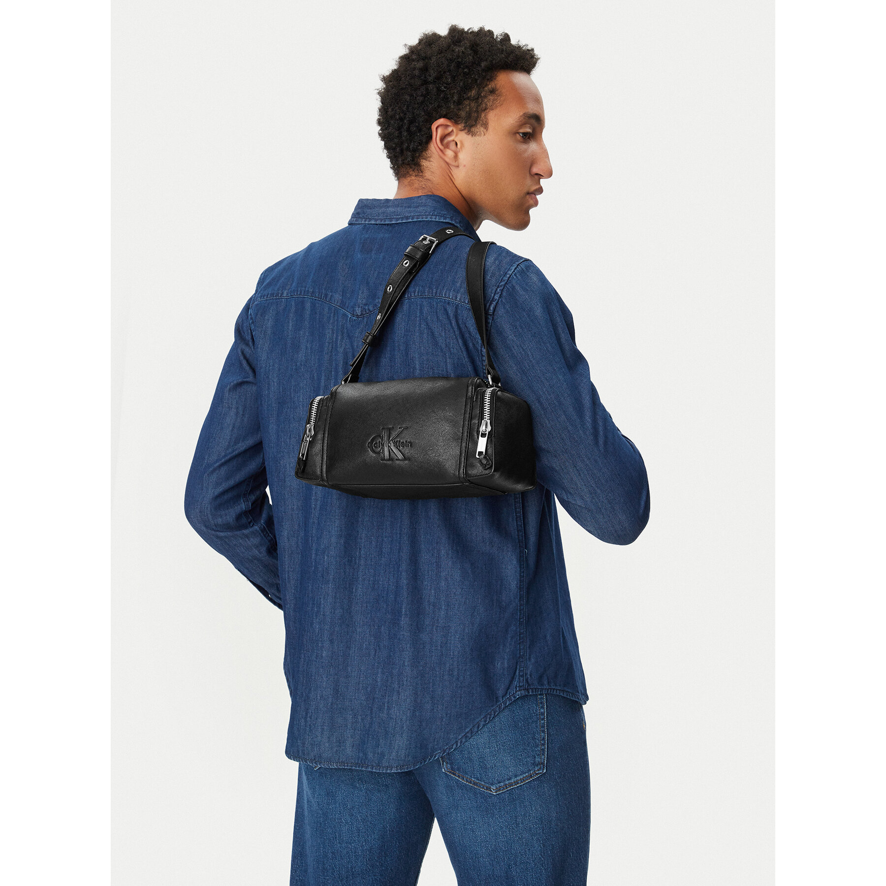 Geantă crossover Calvin Klein Jeans Flight Bag LV04D3469G Negru