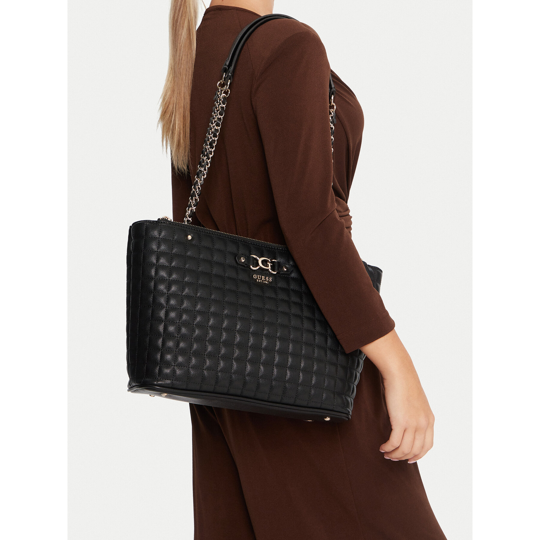 Geantă Guess Nadira HWQG84 24220 Negru