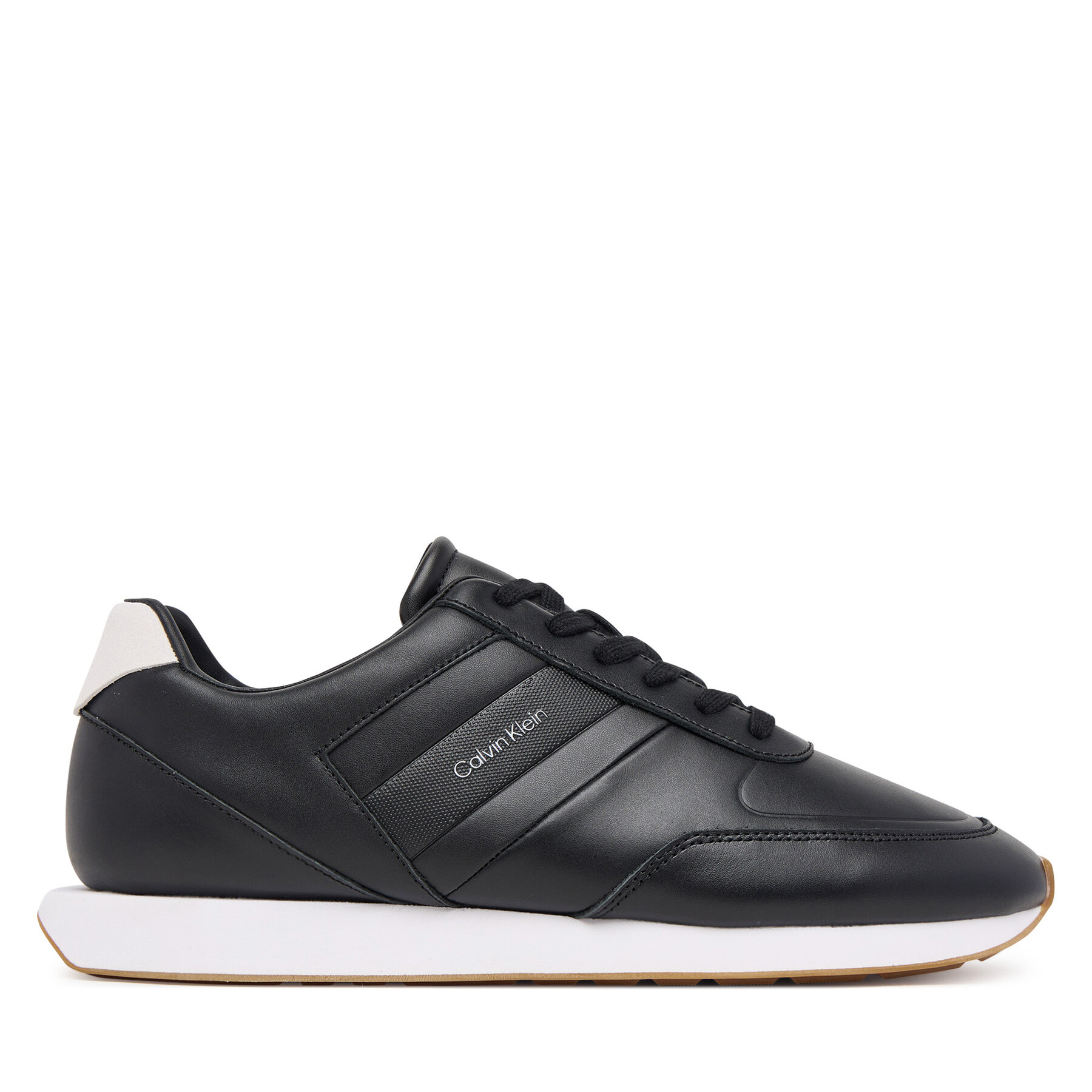 Sneakersy Calvin Klein Retro Runner Lth Tape YM0YM01381 Čierna