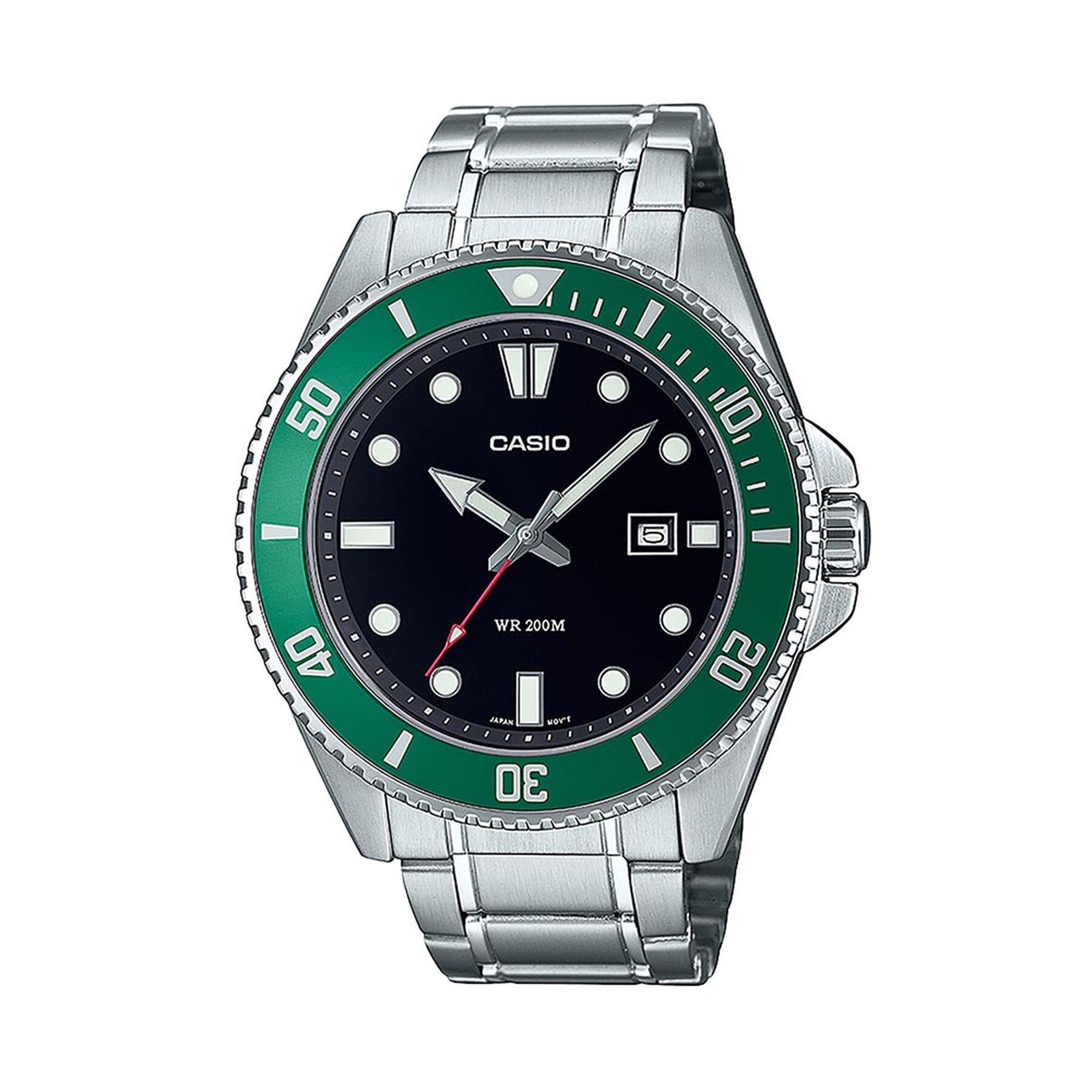 

Годинник Casio MDV-107D-3AVEF Green/Silver, Зелений