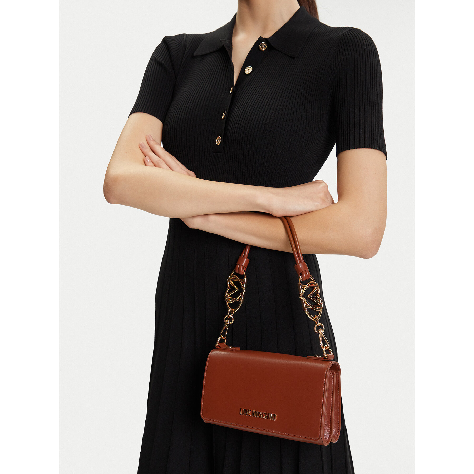Ročna torba LOVE MOSCHINO JC4051PP1NLF0312 Rjava