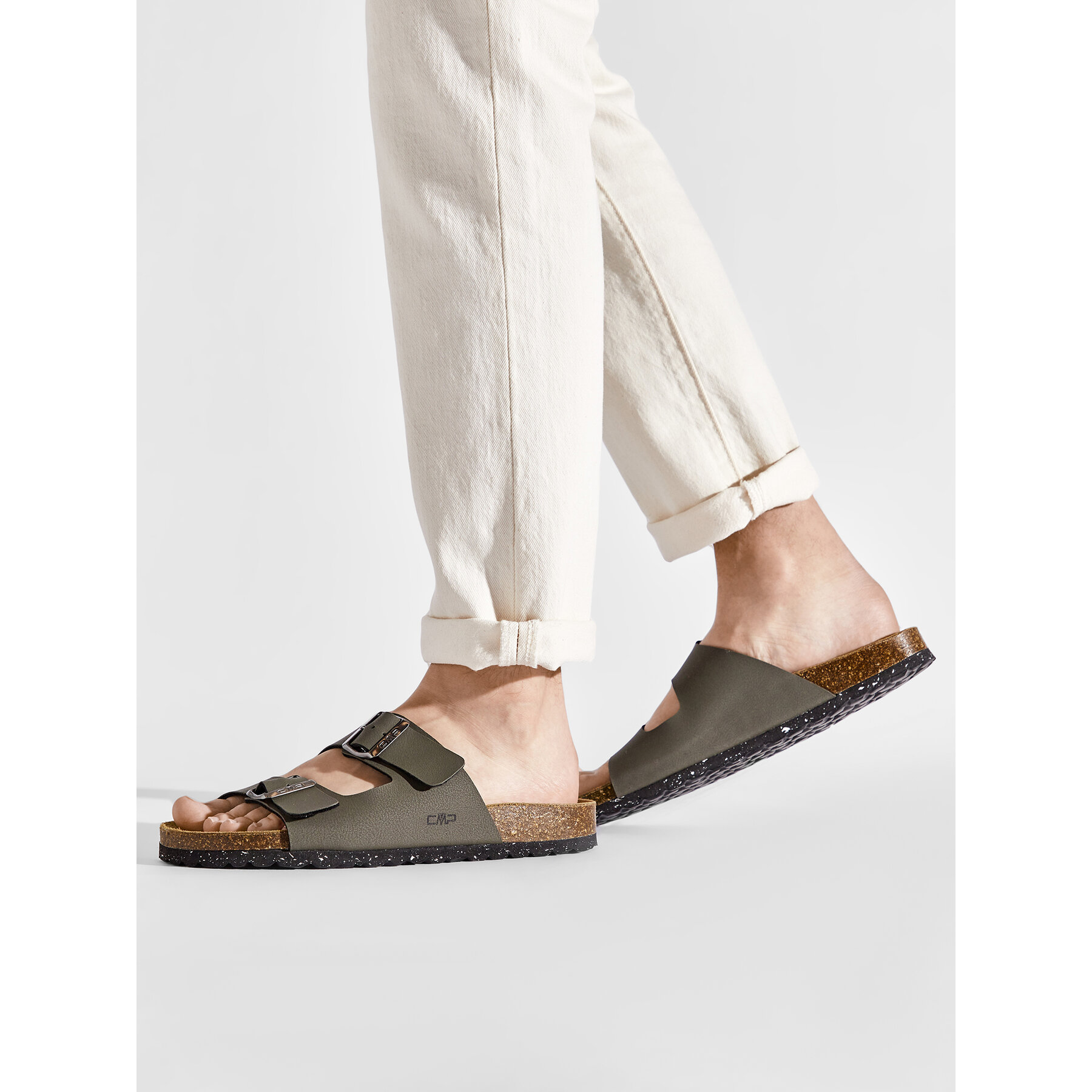 Šľapky CMP Eco Thalitha Silpper 3Q91017 Kaki