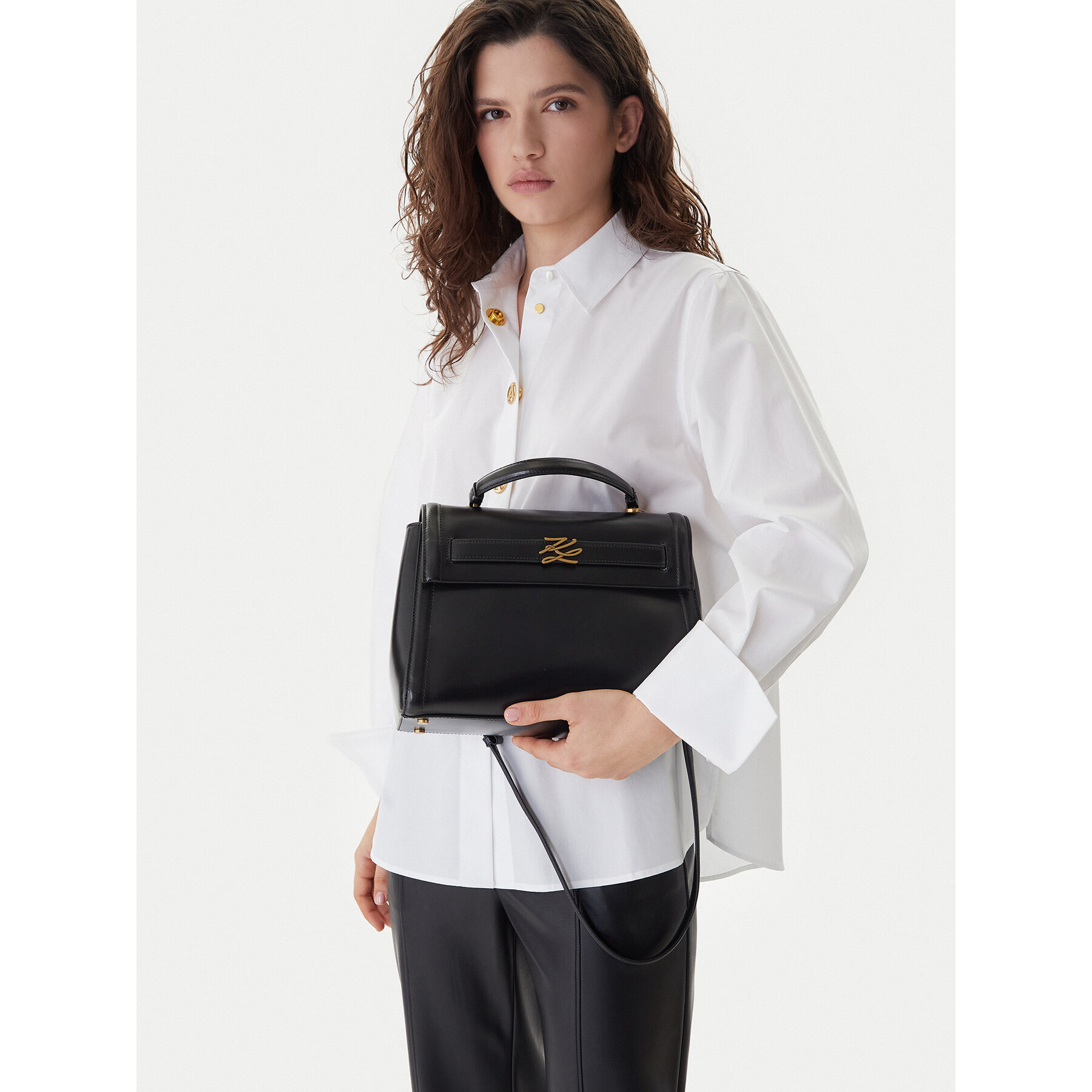 Дамска чанта KARL LAGERFELD A4W30099 Черен