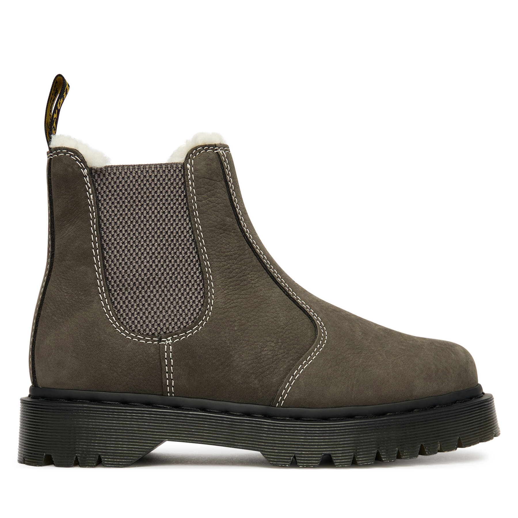 Členková obuv s elastickým prvkom Dr. Martens 2976 Bex DM41420020 Sivá