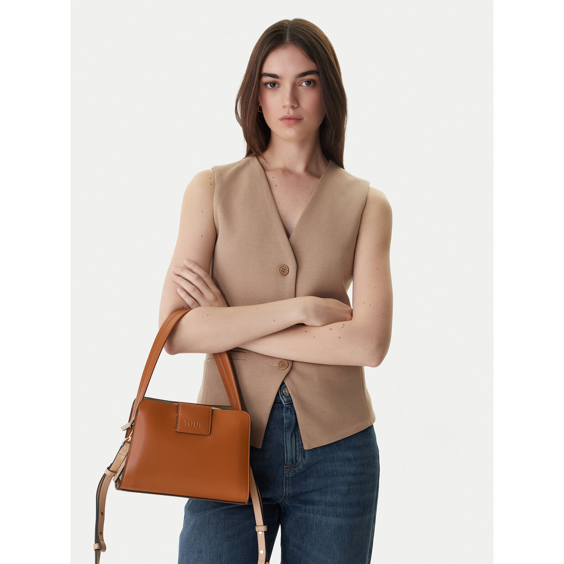 Damska TOUS Torebka Brązowy Kaos Icon 2002355443