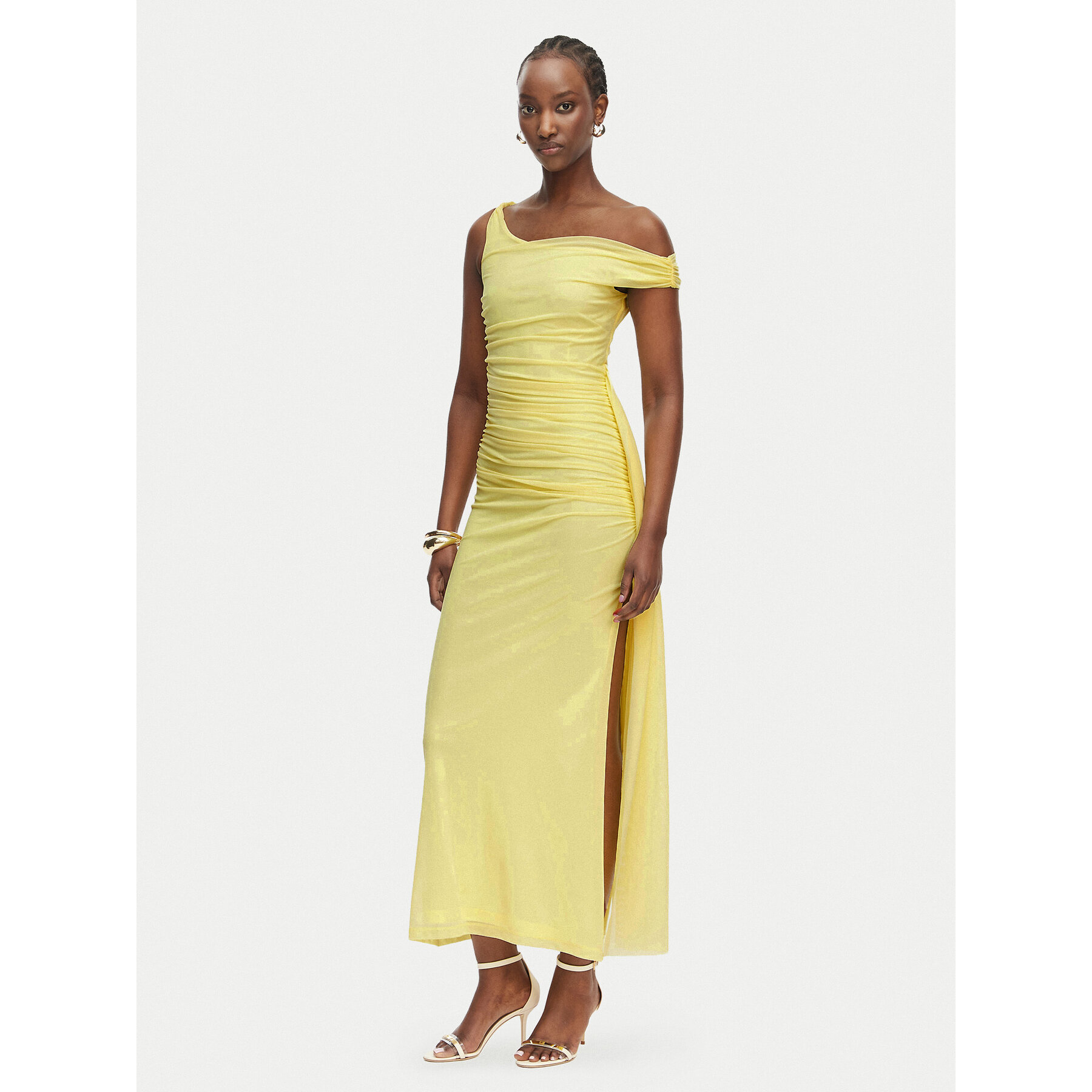 Bardot Abendkleid Layana 60513DB Gelb Slim Fit