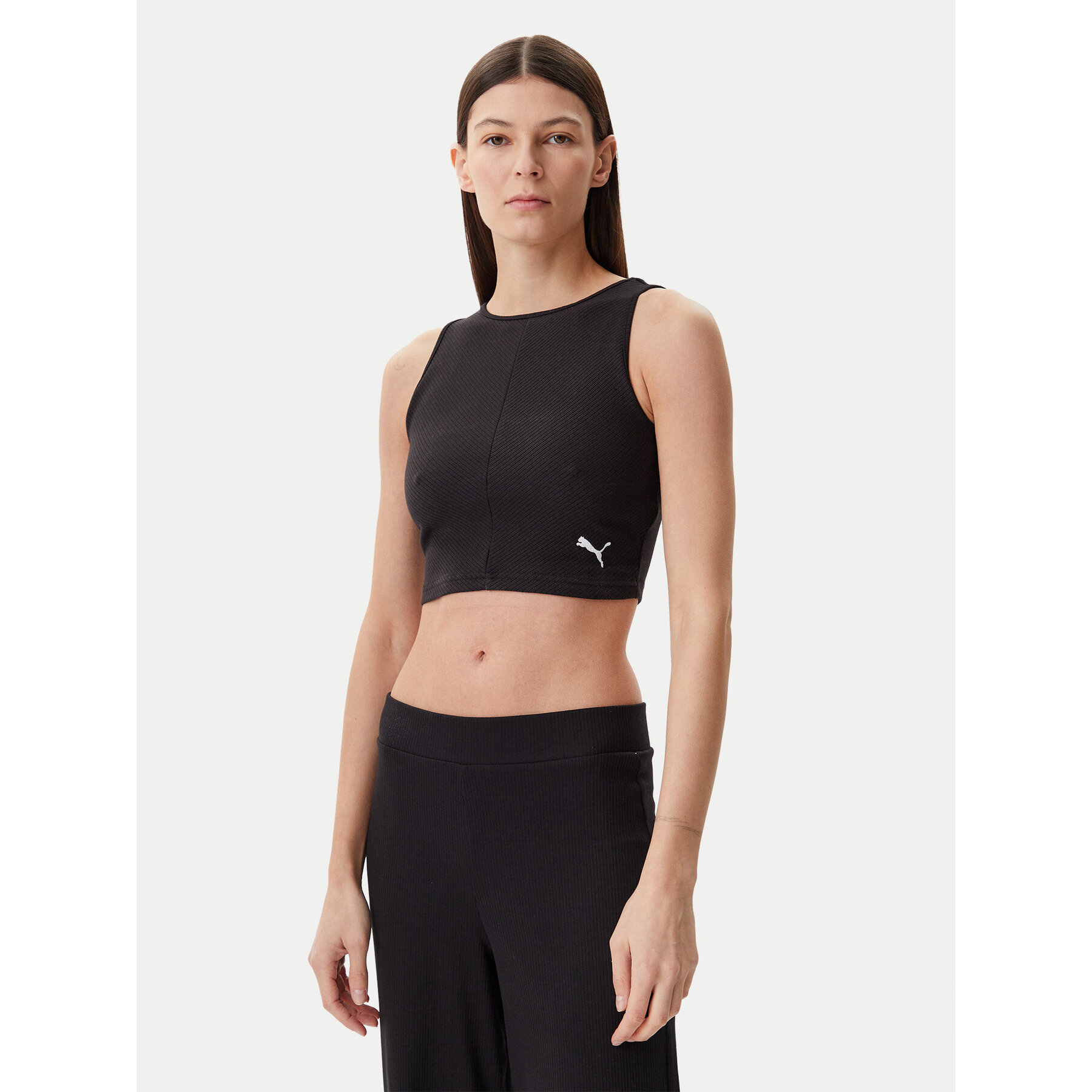 Puma Marškinėliai Ess 629765 Juoda Slim Fit