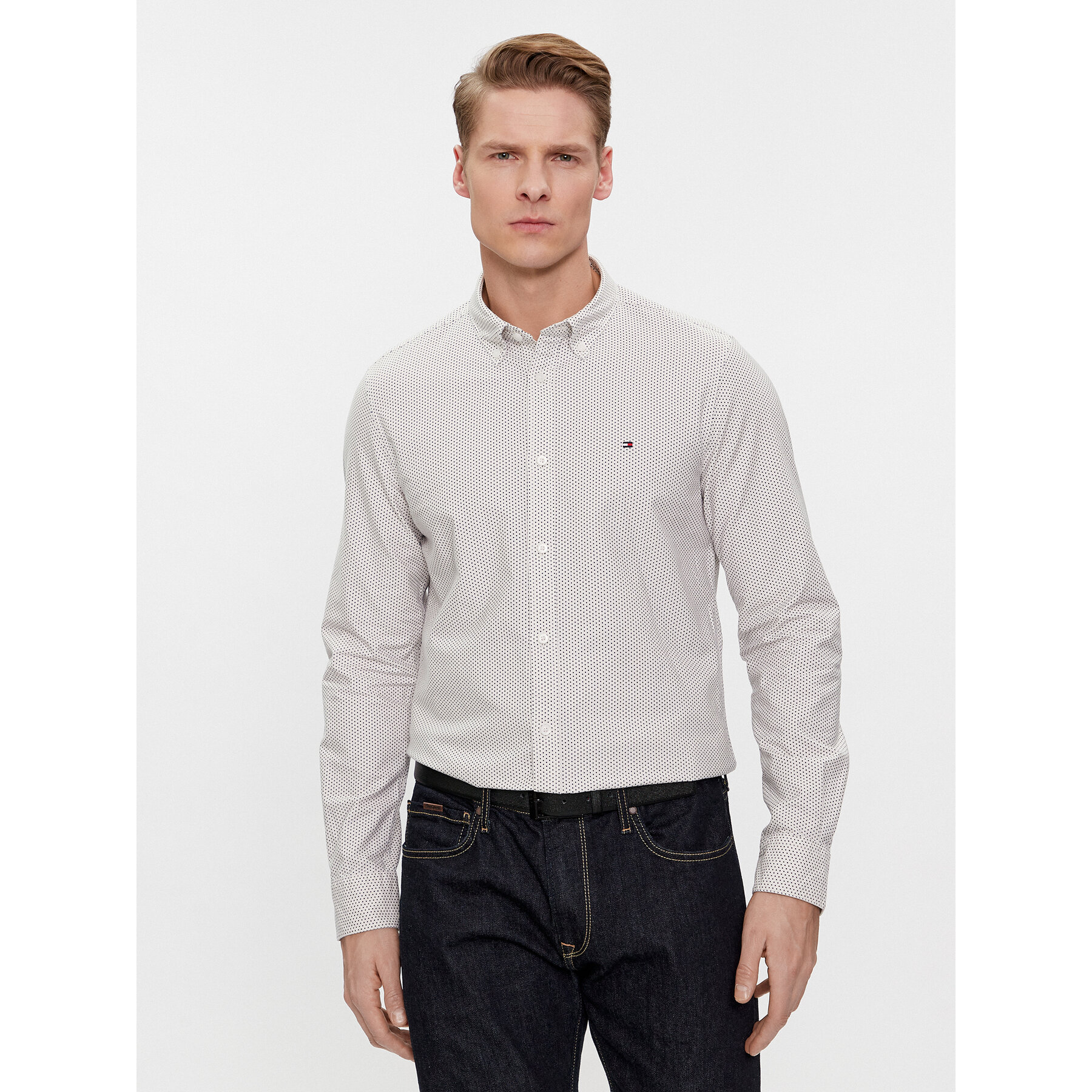 Tommy Hilfiger Hemd Oxford MW0MW33778 Blau Slim Fit