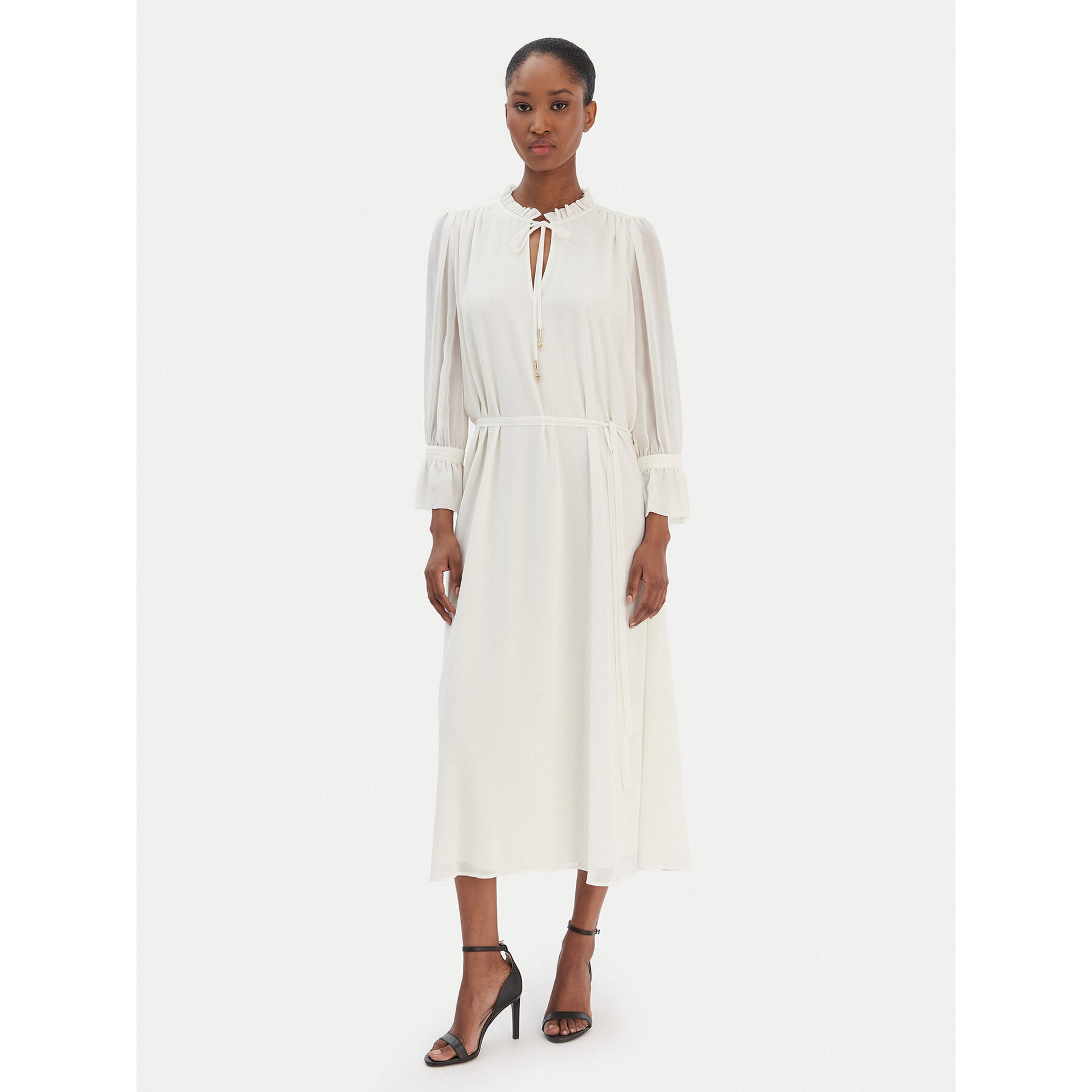 JOOP! Kleid für den Alltag Dinah2 30100718 Écru Regular Fit