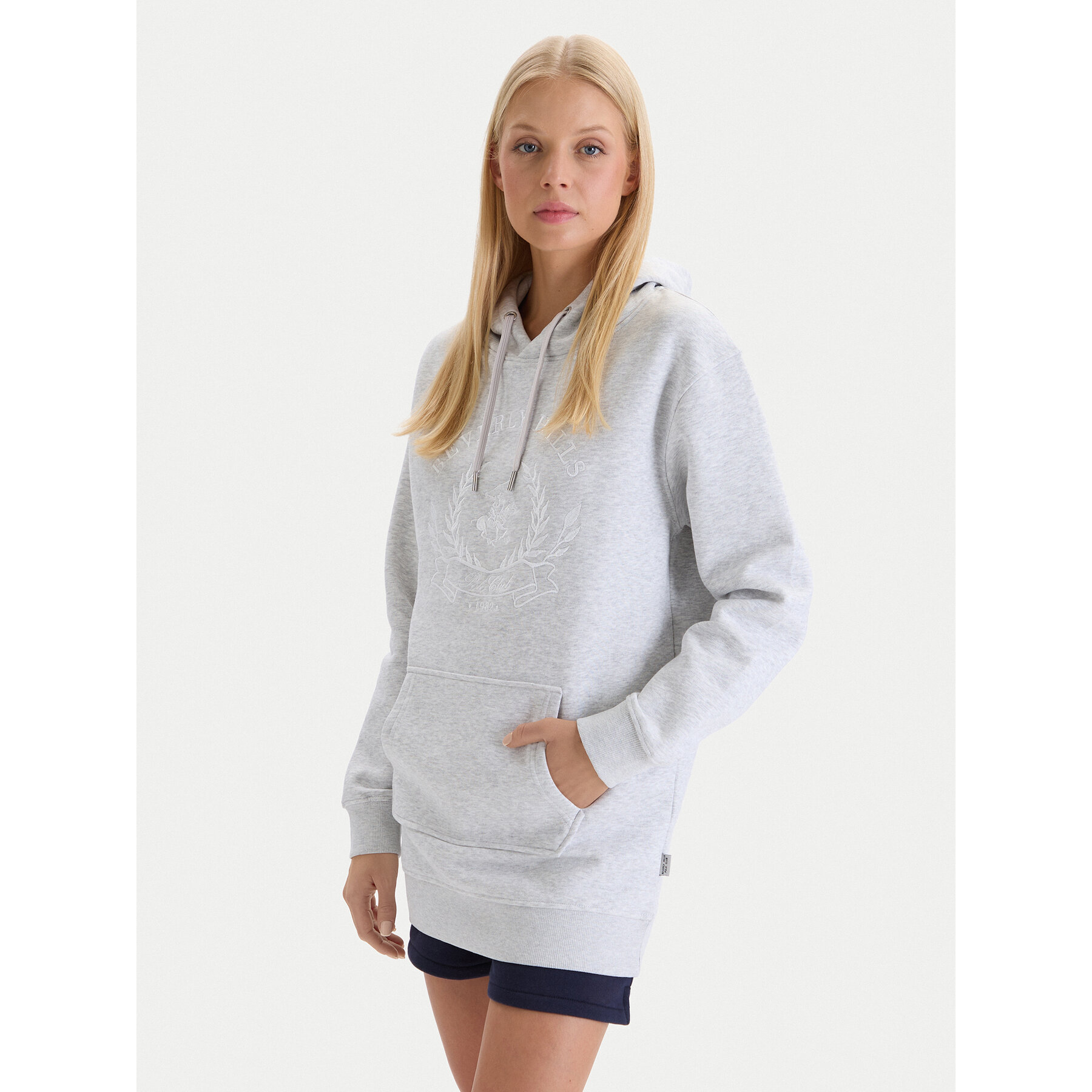 Beverly Hills Polo Club Sweatshirt W126-BHLSS-1038-40M Grau Regular Fit