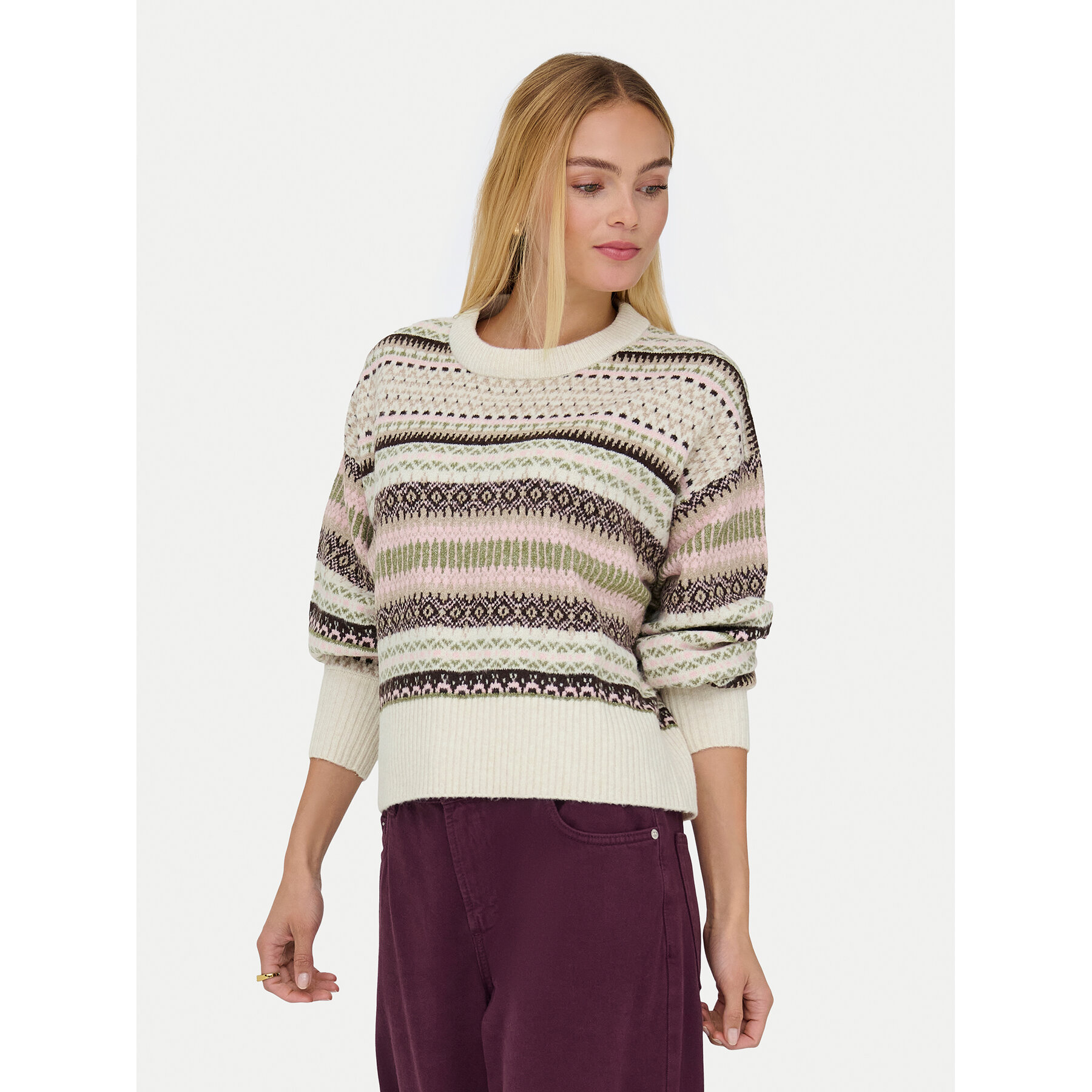 ONLY Pullover Arianne 15285832 Beige Regular Fit