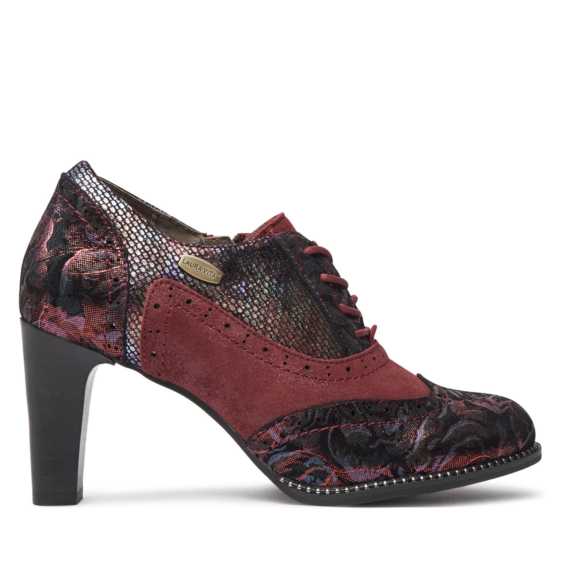 Zapatos hasta el tobillo Laura Vita Alcbaneo 162 Guinda/burdeos
