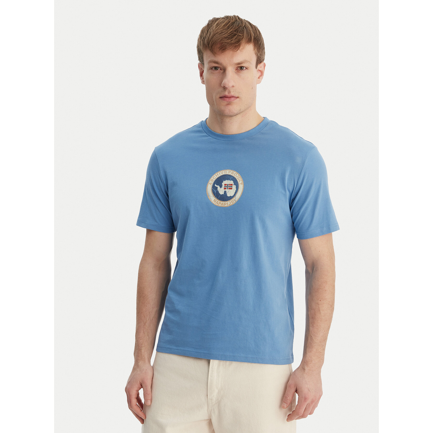 Napapijri T-Shirt S-Phos NP0A4G5A Blau Relaxed Fit
