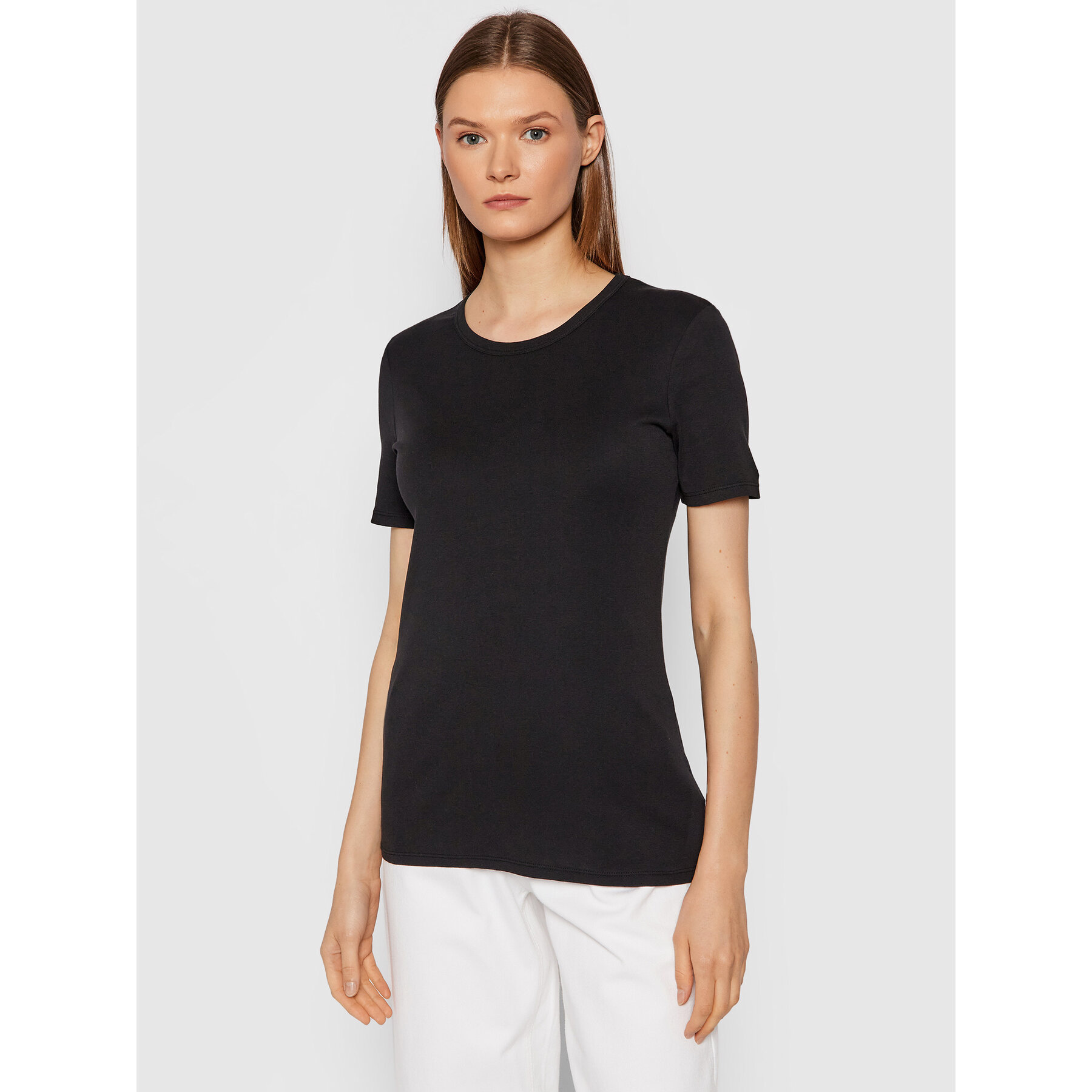 United Colors Of Benetton T-Shirt 3GA2E16A0 Μαύρο Regular Fit