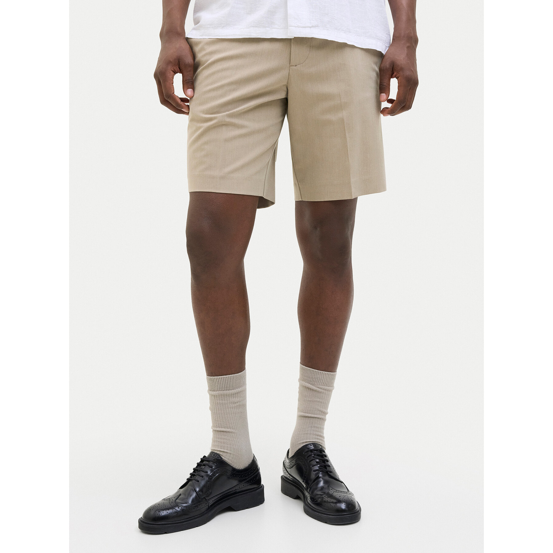 Jack & Jones Stoffshorts Stace 12271357 Beige Relaxed Fit