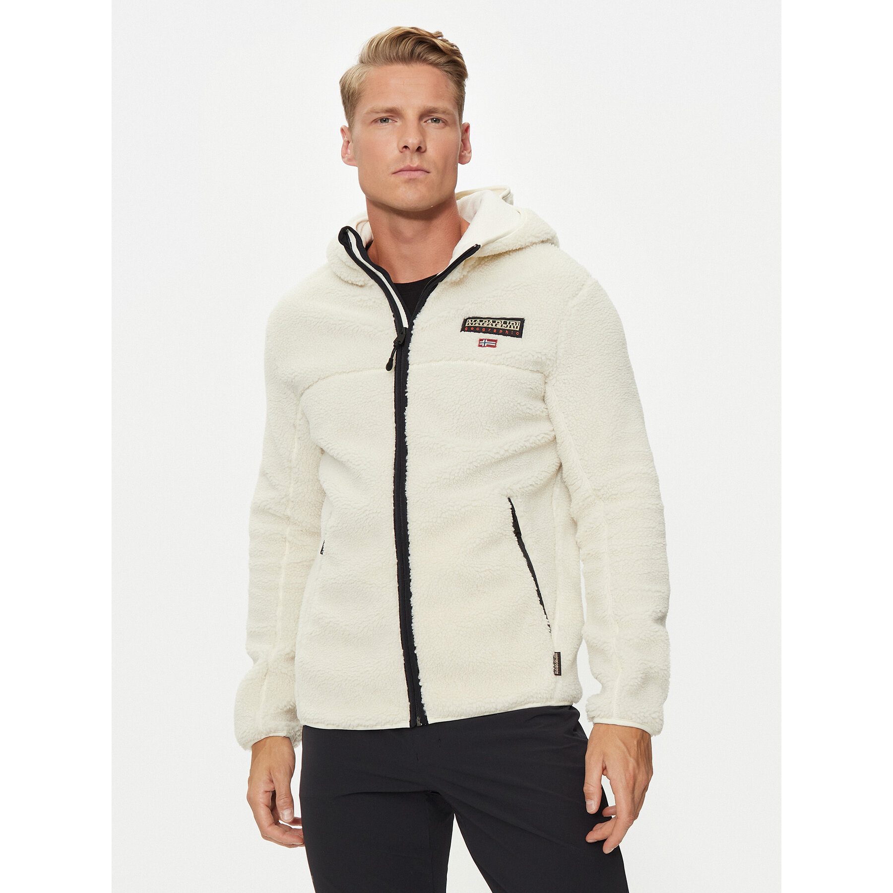 Napapijri Fleecejacke T-Tynik NP0A4IA8 Beige Regular Fit