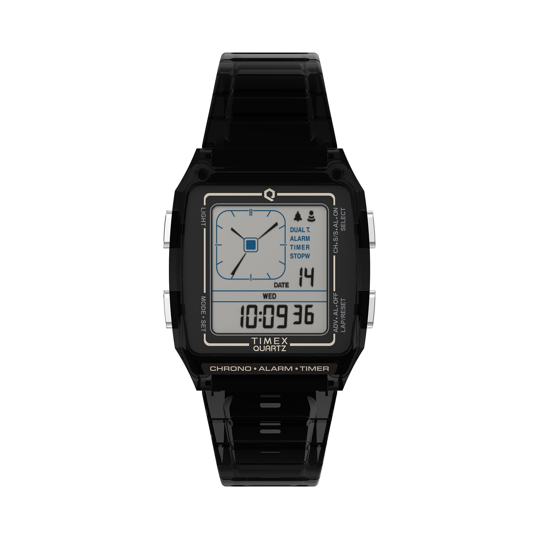 Timex Ρολόι Timex Timex Q TW2W45000 Γκρι
