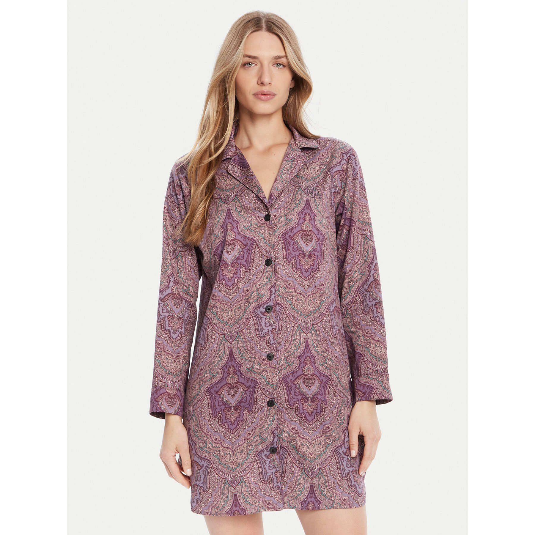 LAUREN RALPH LAUREN Nachthemd ILN32449 Violett Regular Fit