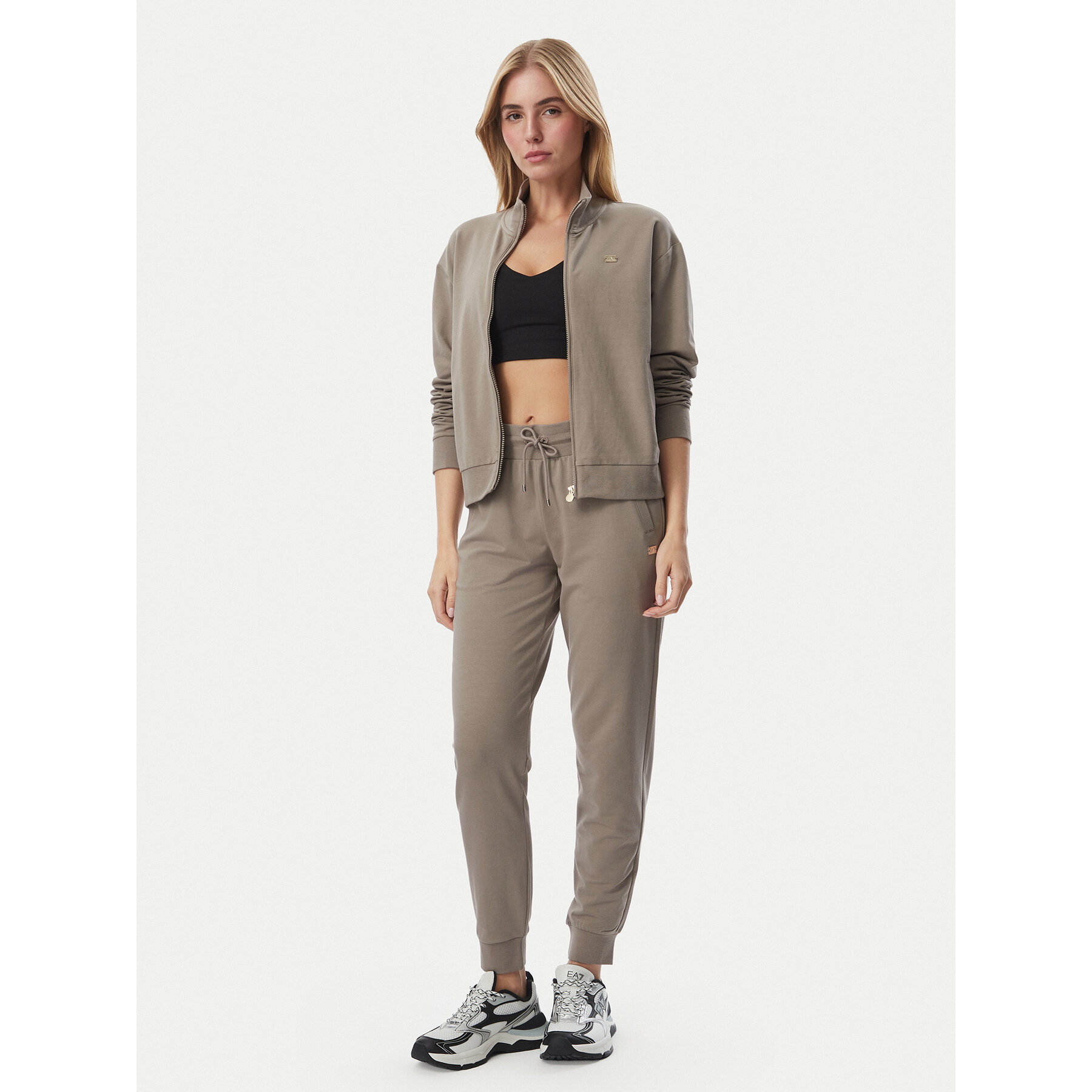 EA7 Emporio Armani Jogginganzug 7W000463 AF13135 U6100 Beige Regular Fit