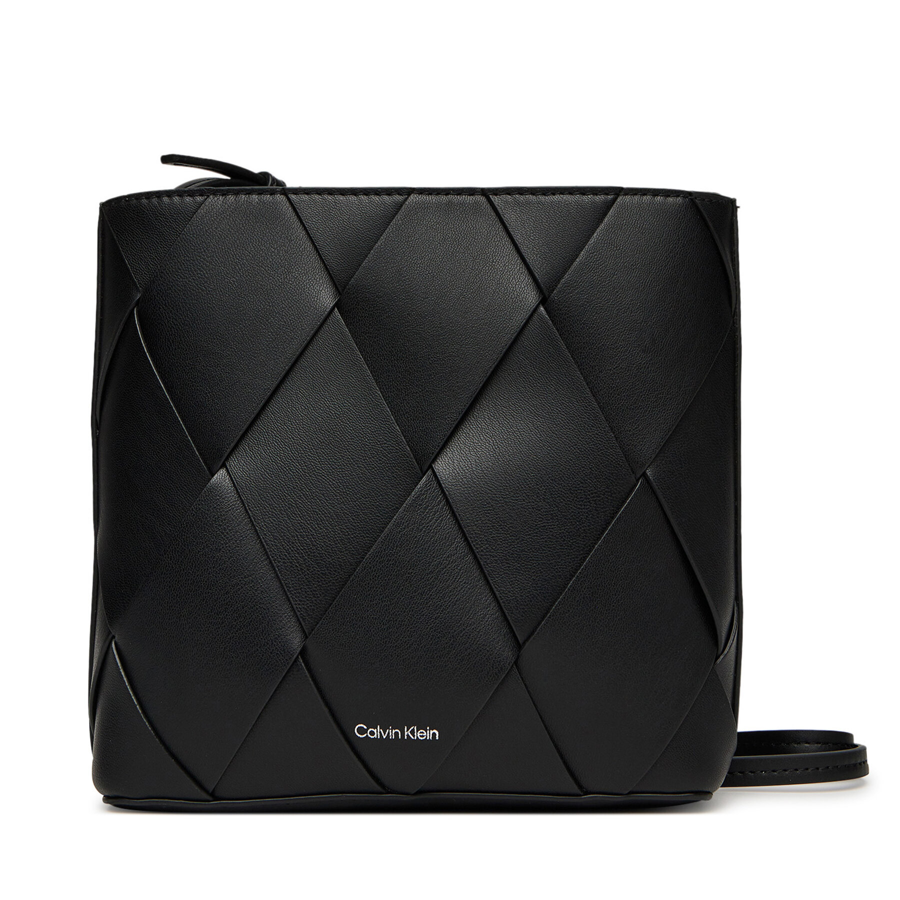 Kabelka Calvin Klein Ck Woven Square Crossbody K60K612991 Čierna