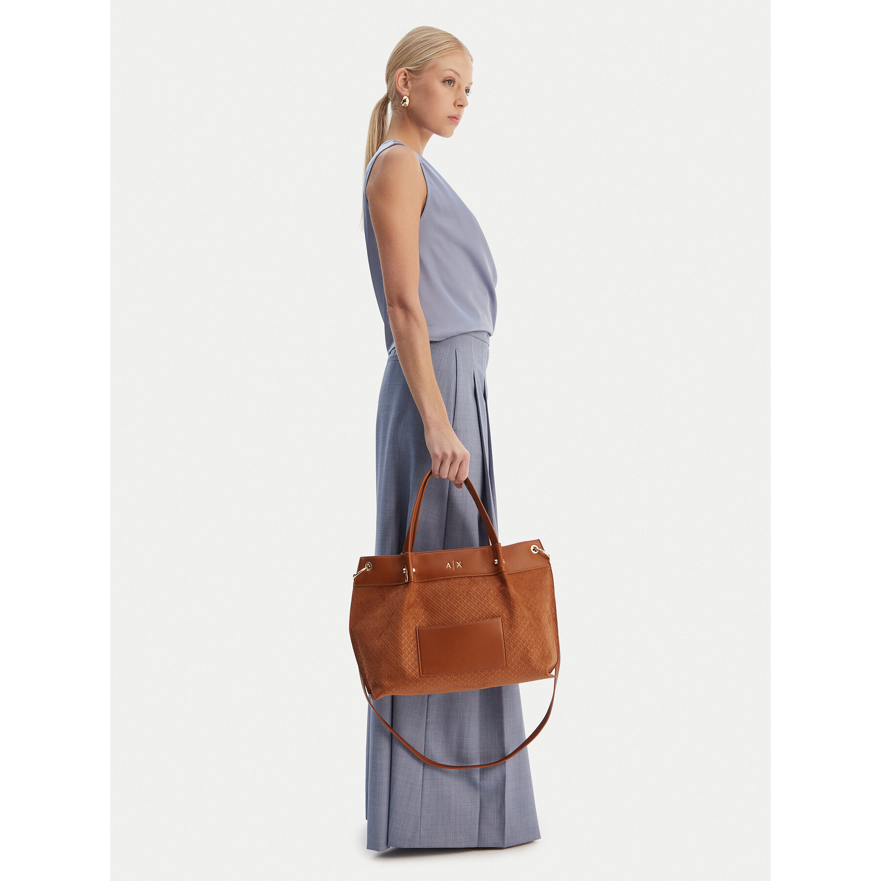 Ročna torba Armani Exchange XW001211 AF22645 U6119 Rjava