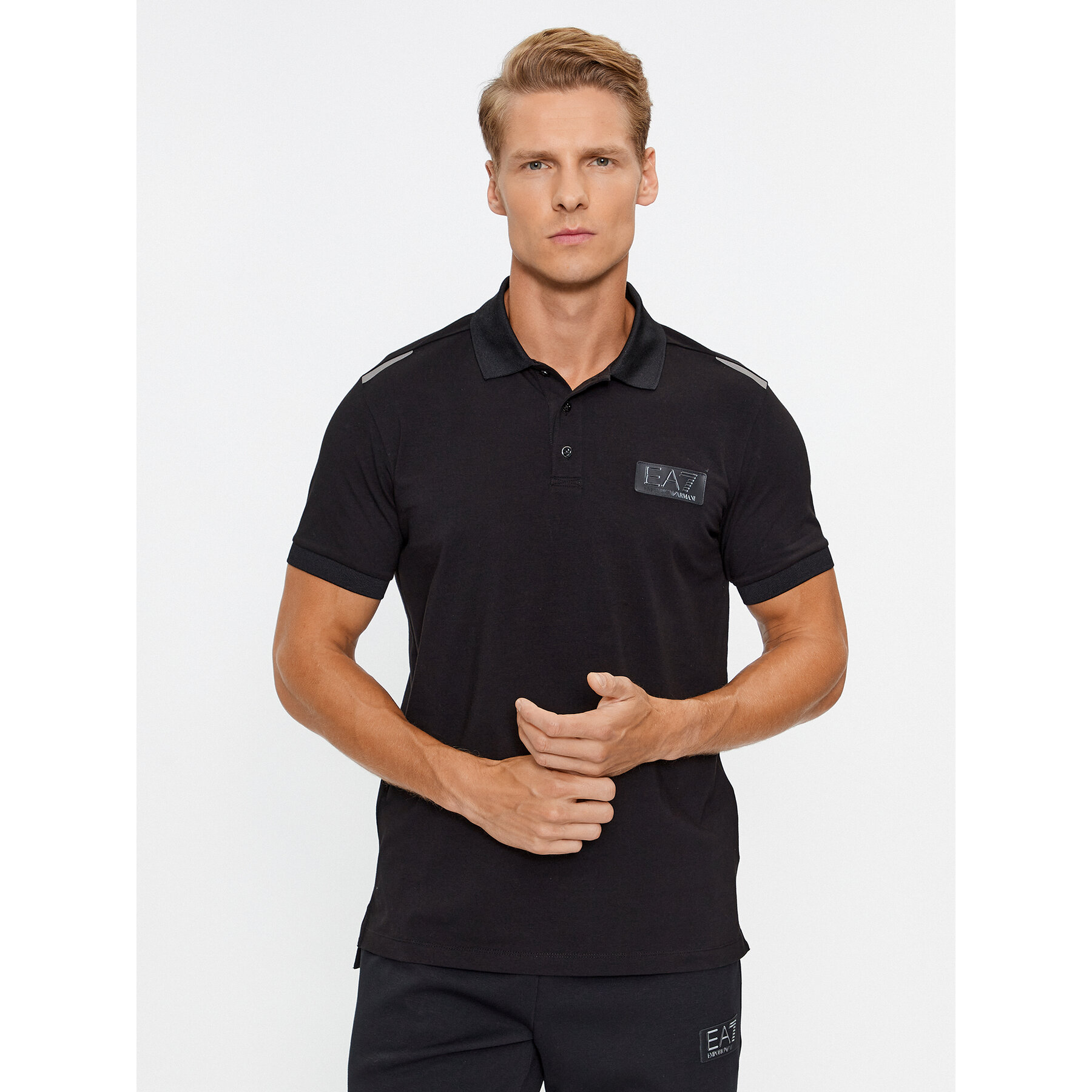 EA7 Emporio Armani Polo 6RPF78 PJBVZ 1200 Nero Regular Fit