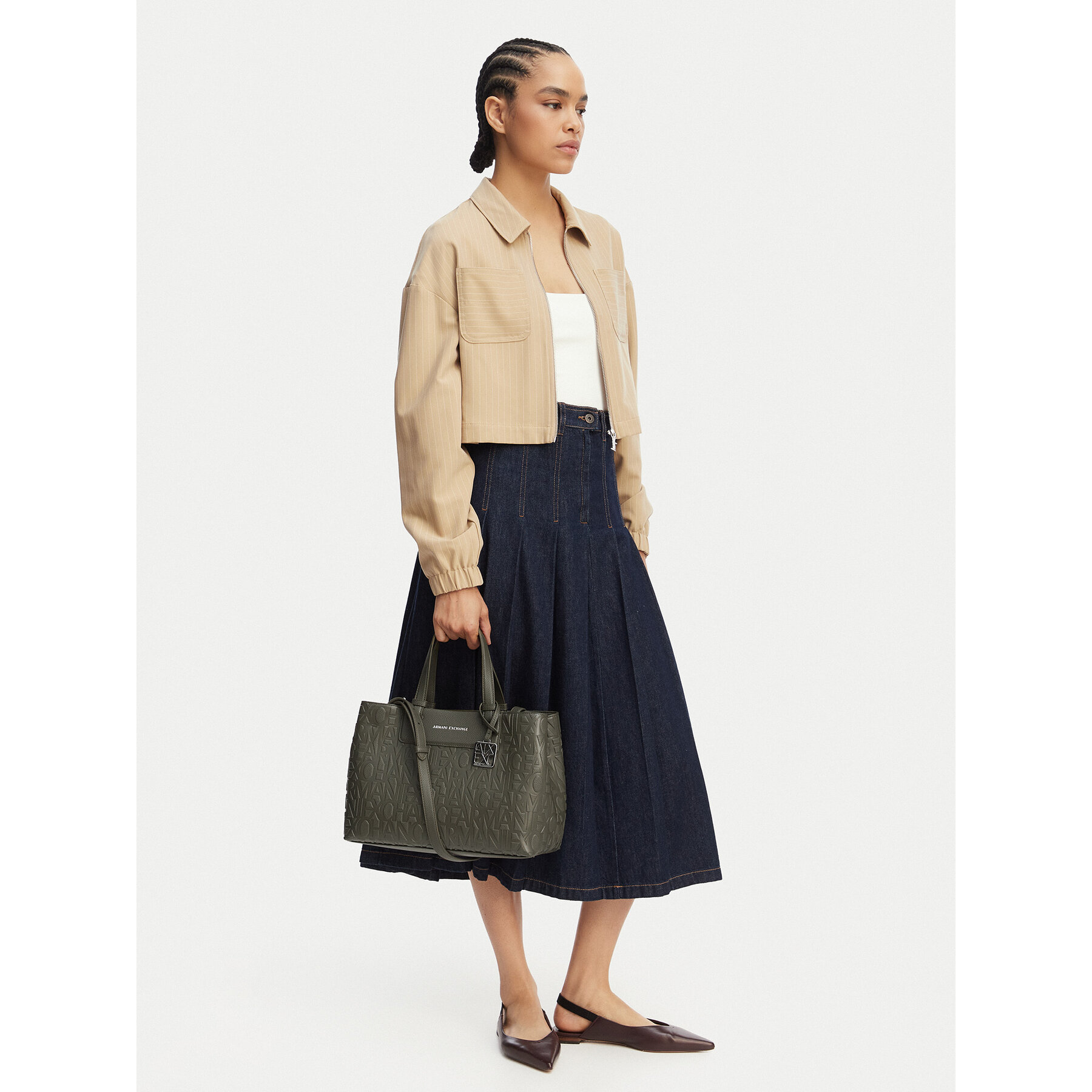 Torbica Armani Exchange XW001222 AF15774 U7043 Zelena