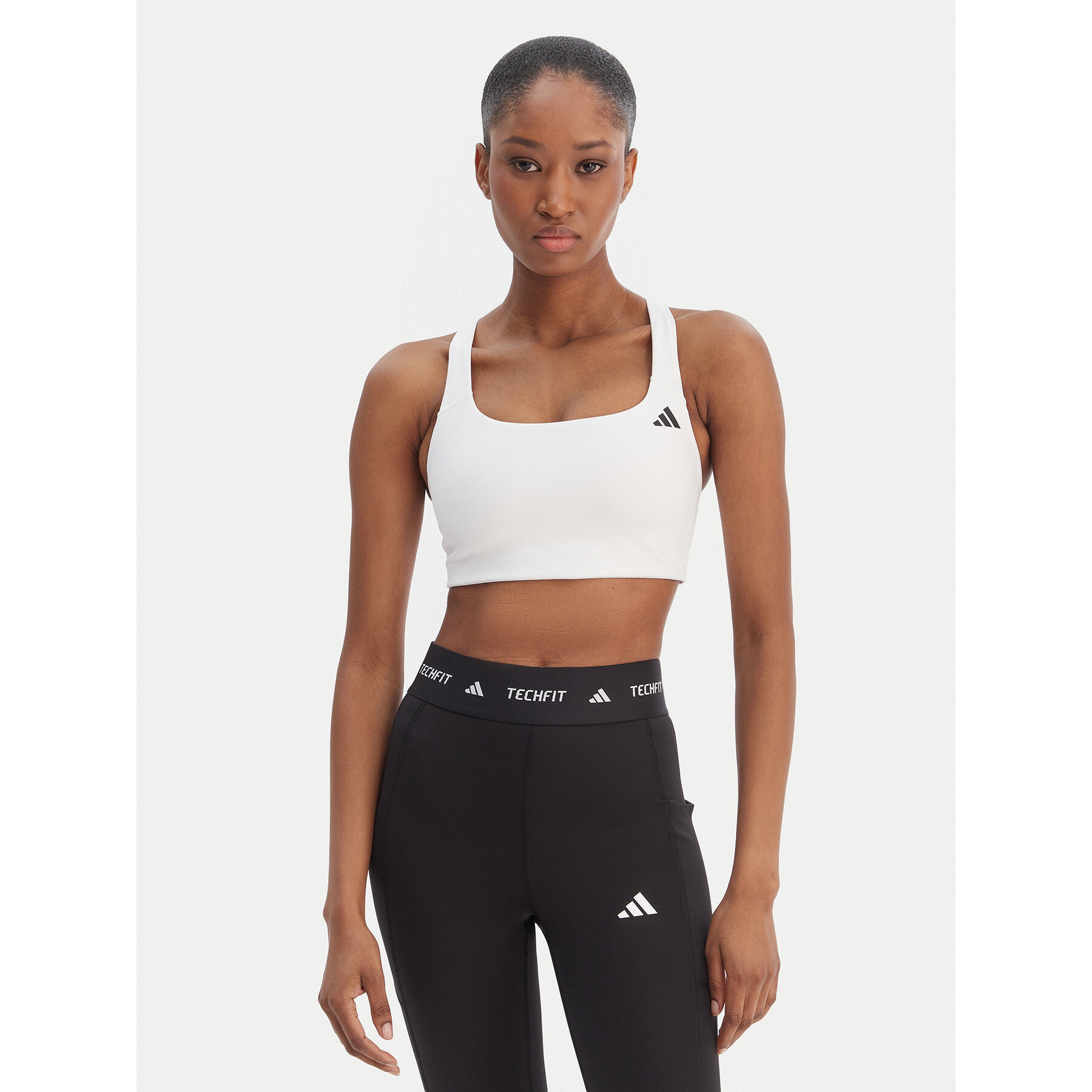 adidas Špotni nedrček Optime Workout KD6685 Bela