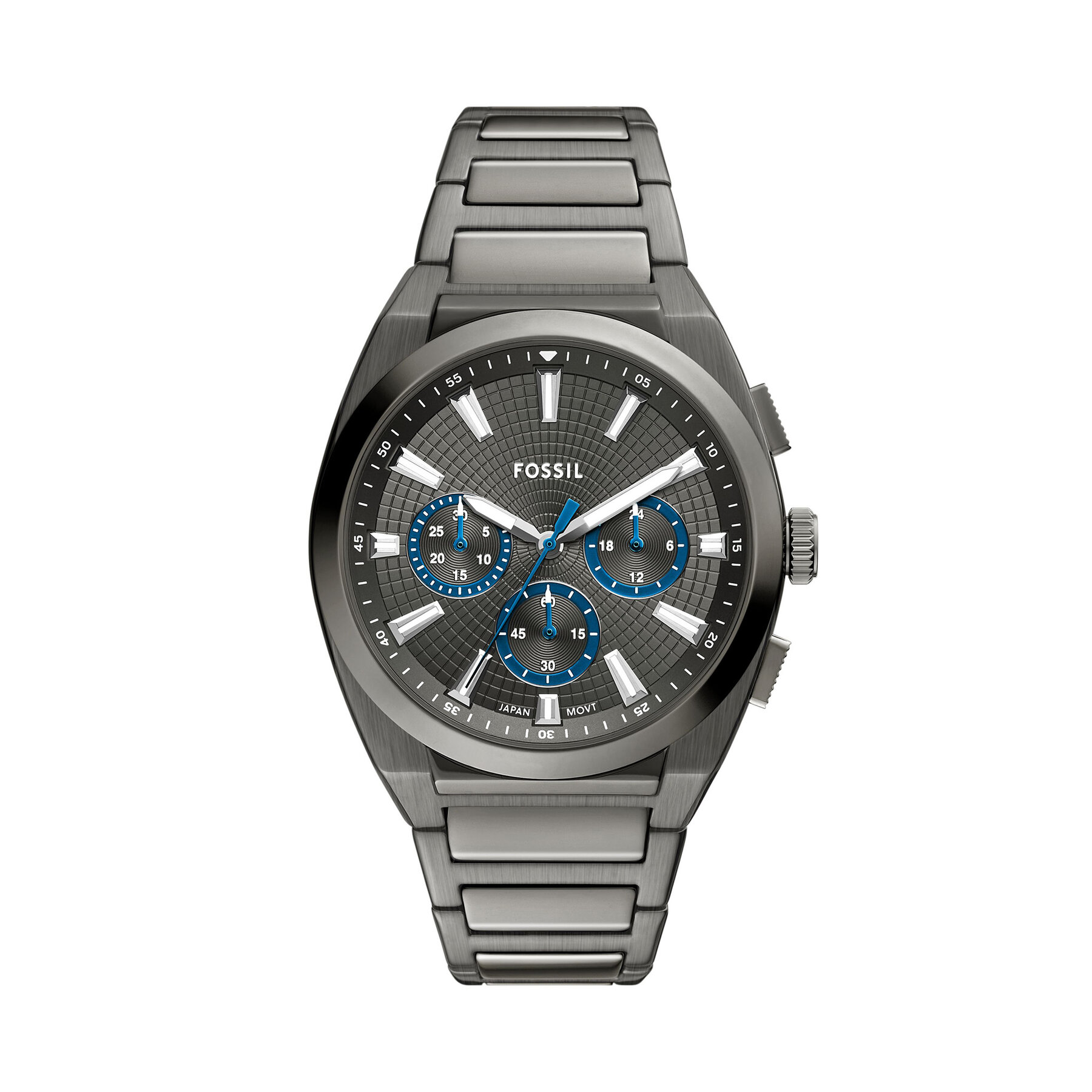 Ročna ura Fossil Everett  Chronograph FS6107 Siva