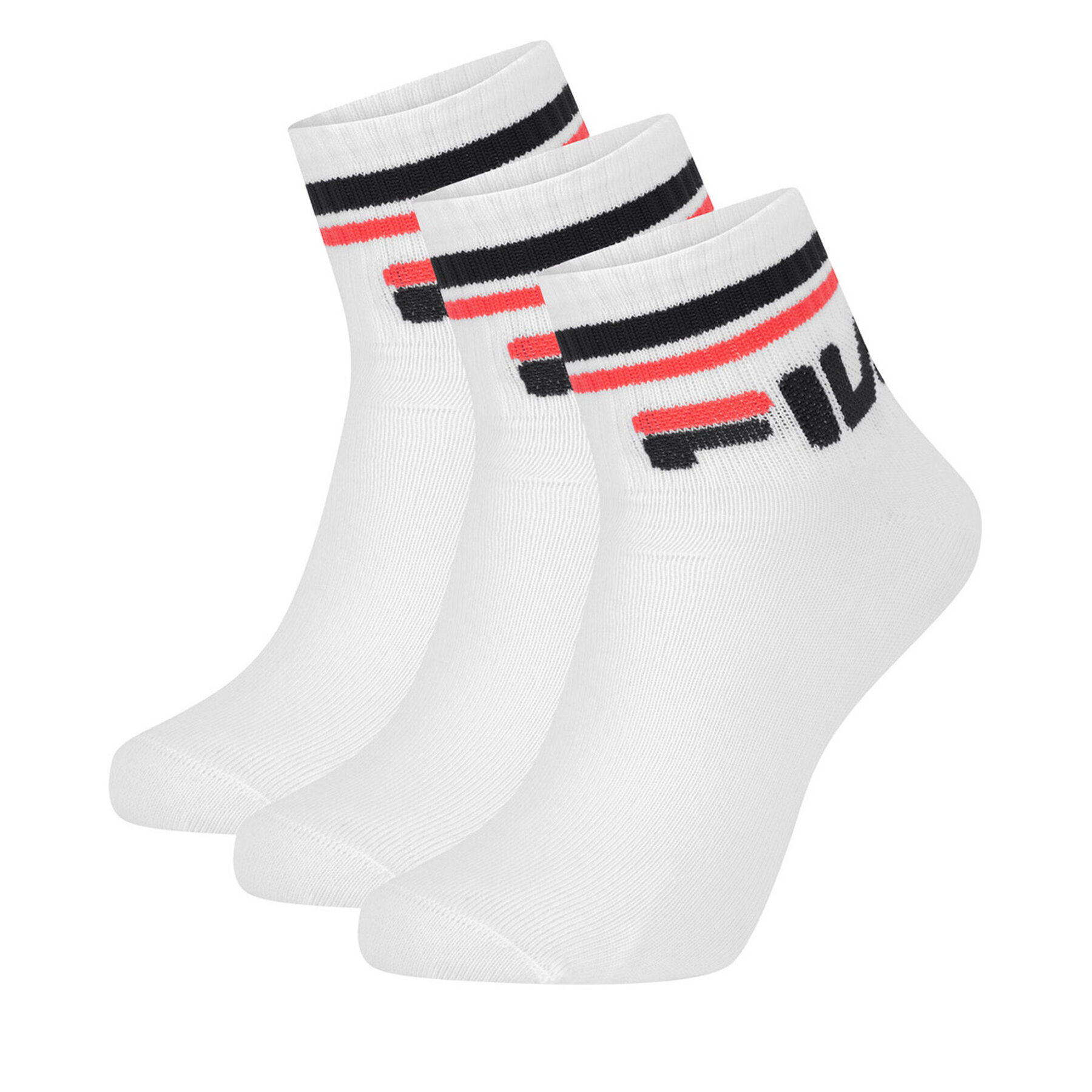 Kratke nogavice Fila F9398-AW24 (3-pack) Bela