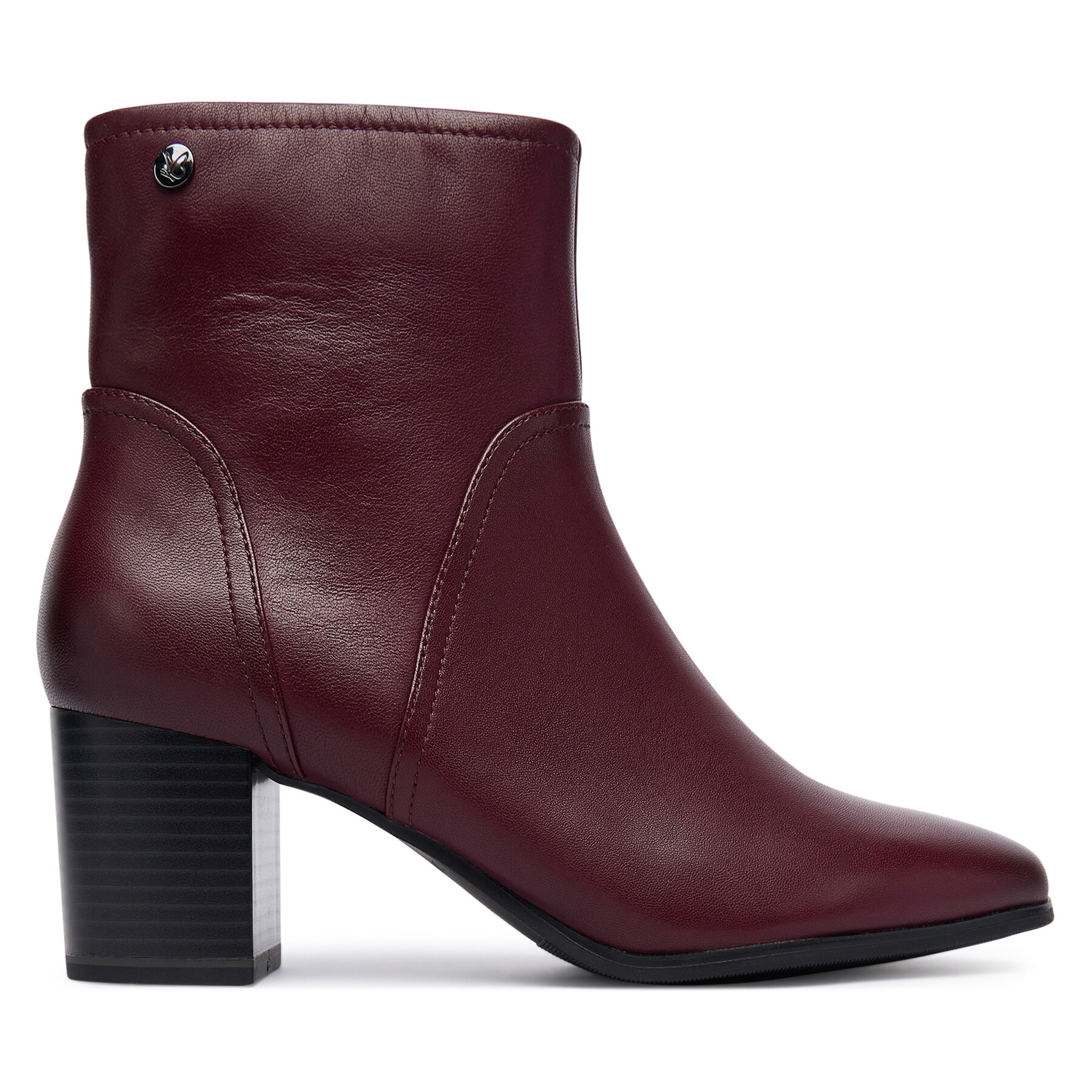 Damskie Botki Caprice, Rozmiar 38 Bordowy 9-25306-45