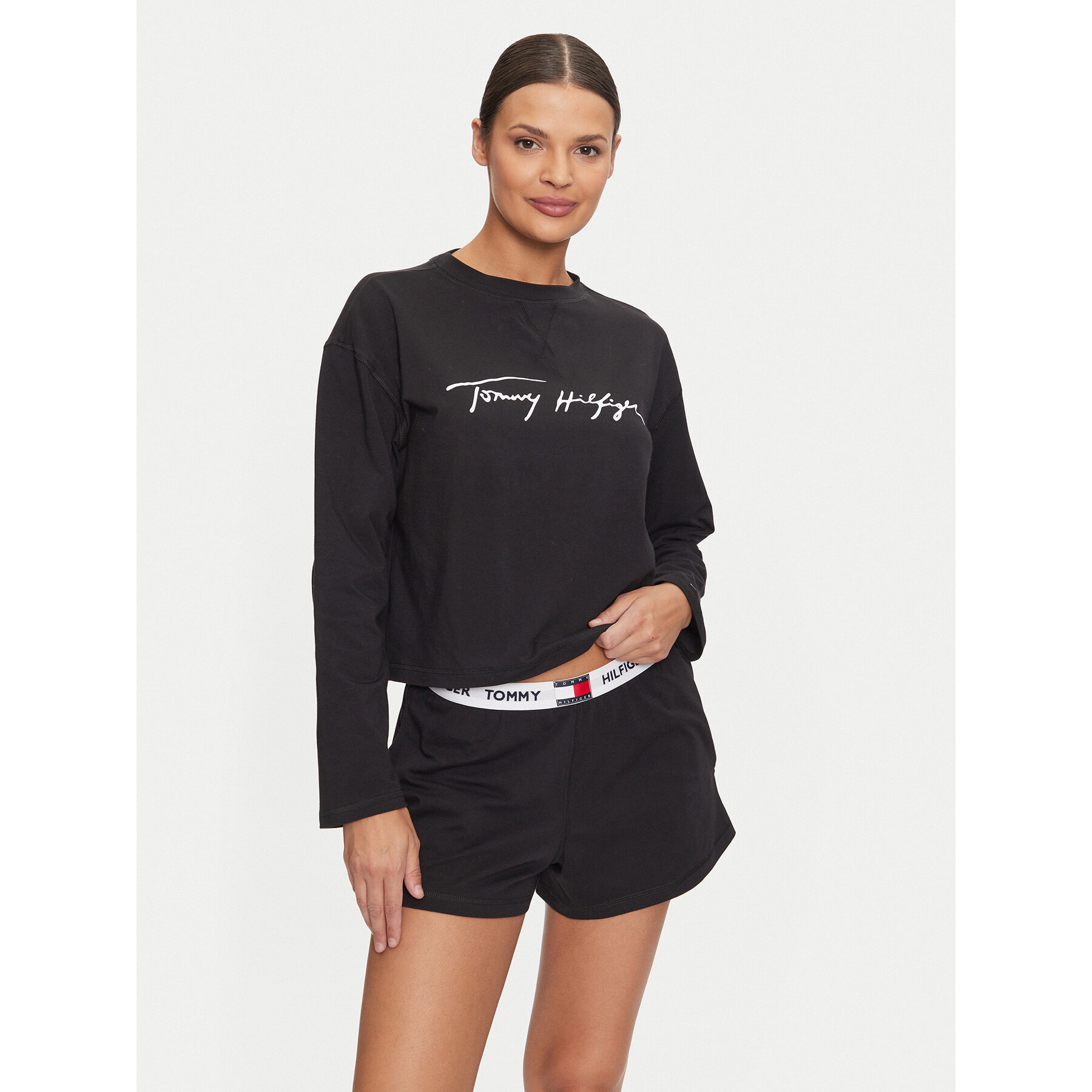 Tommy Hilfiger Pigiama UW0UW05630 Nero Regular Fit