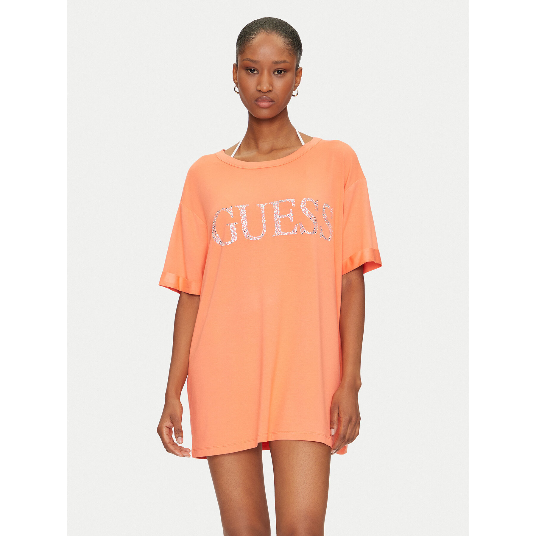 Guess T-Shirt E5GI07 K68D2 Πορτοκαλί Regular Fit