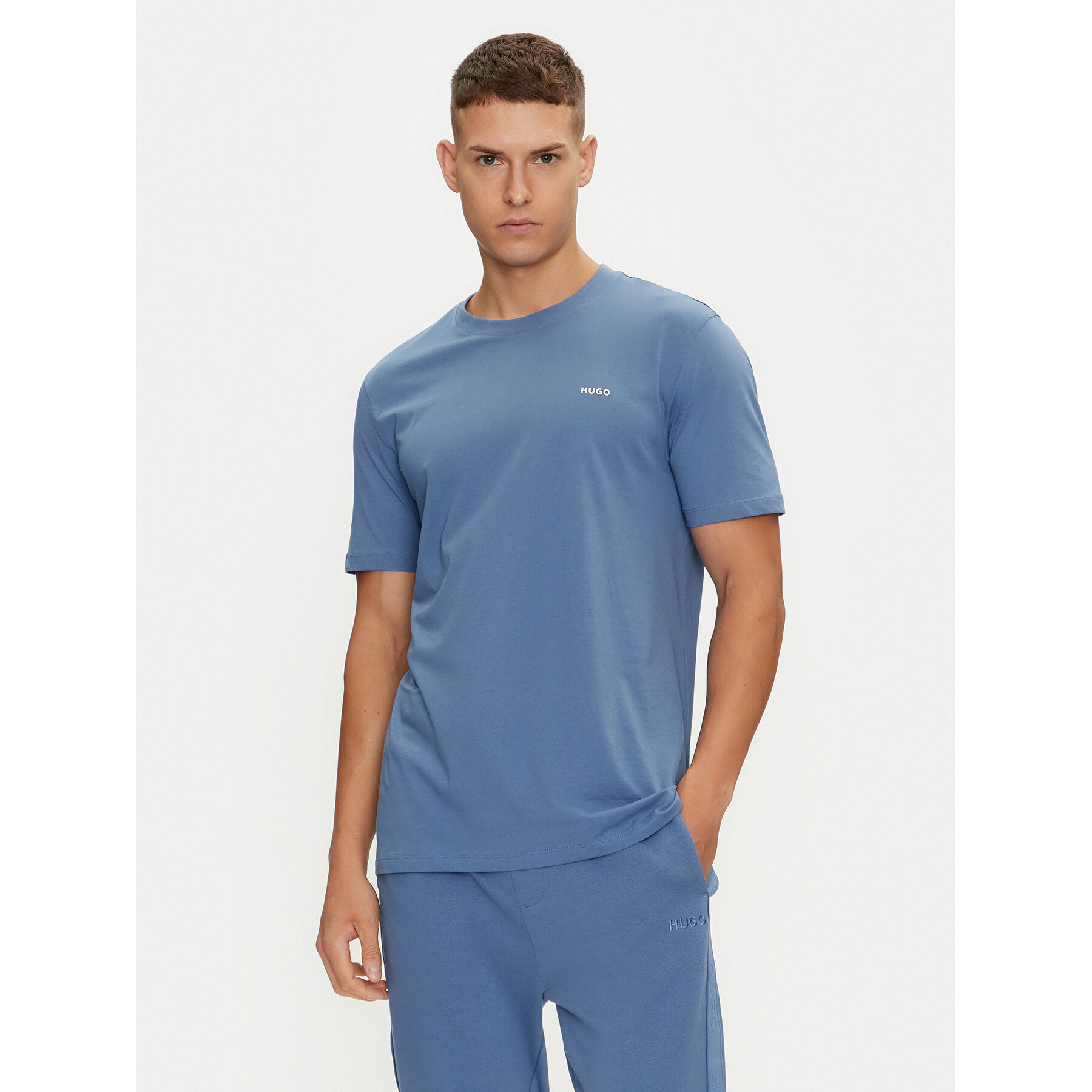 Hugo T-shirt Dero222 50466158 Blu Regular Fit