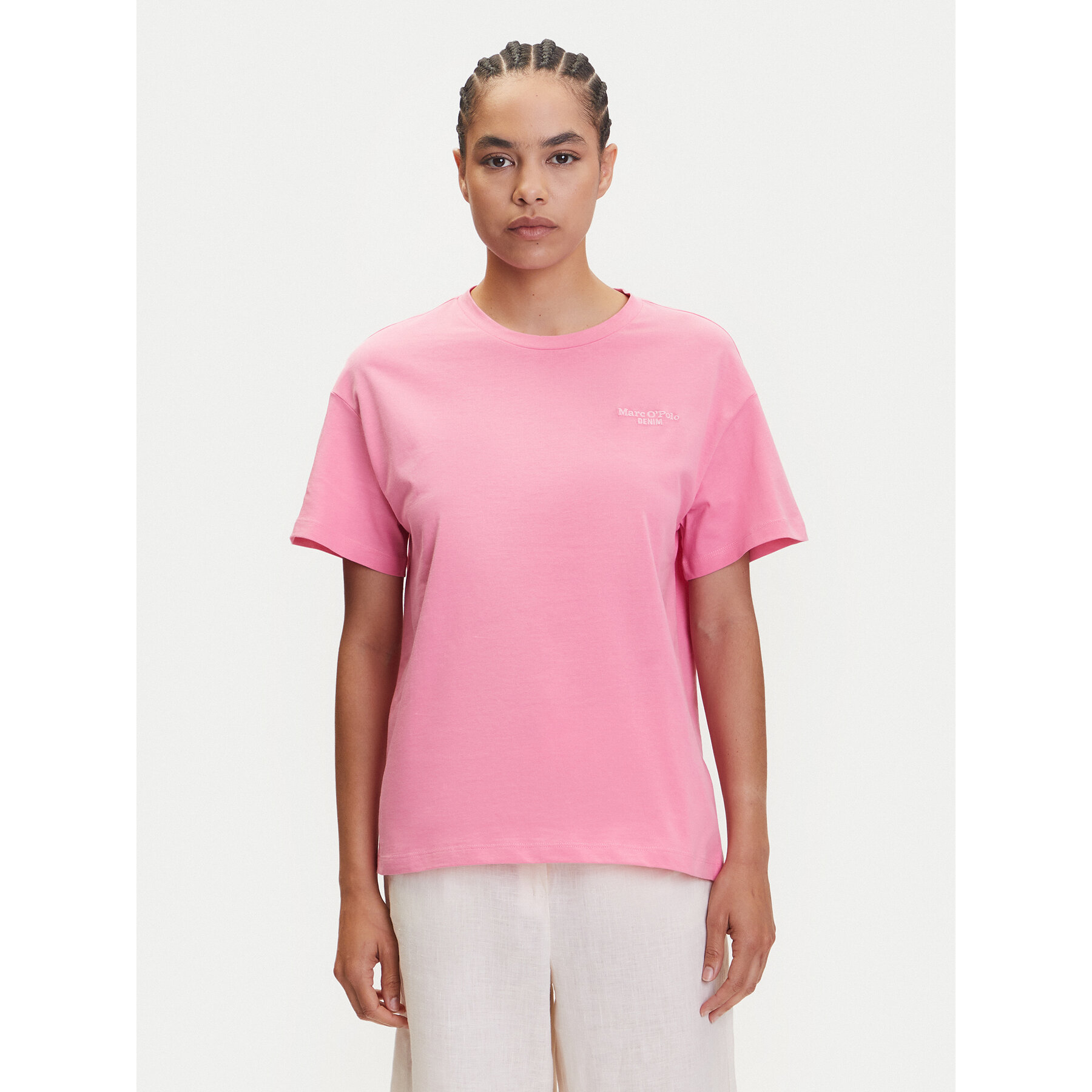 Marc O'Polo Denim T-shirt 500 0006 825 Rosa Relaxed Fit