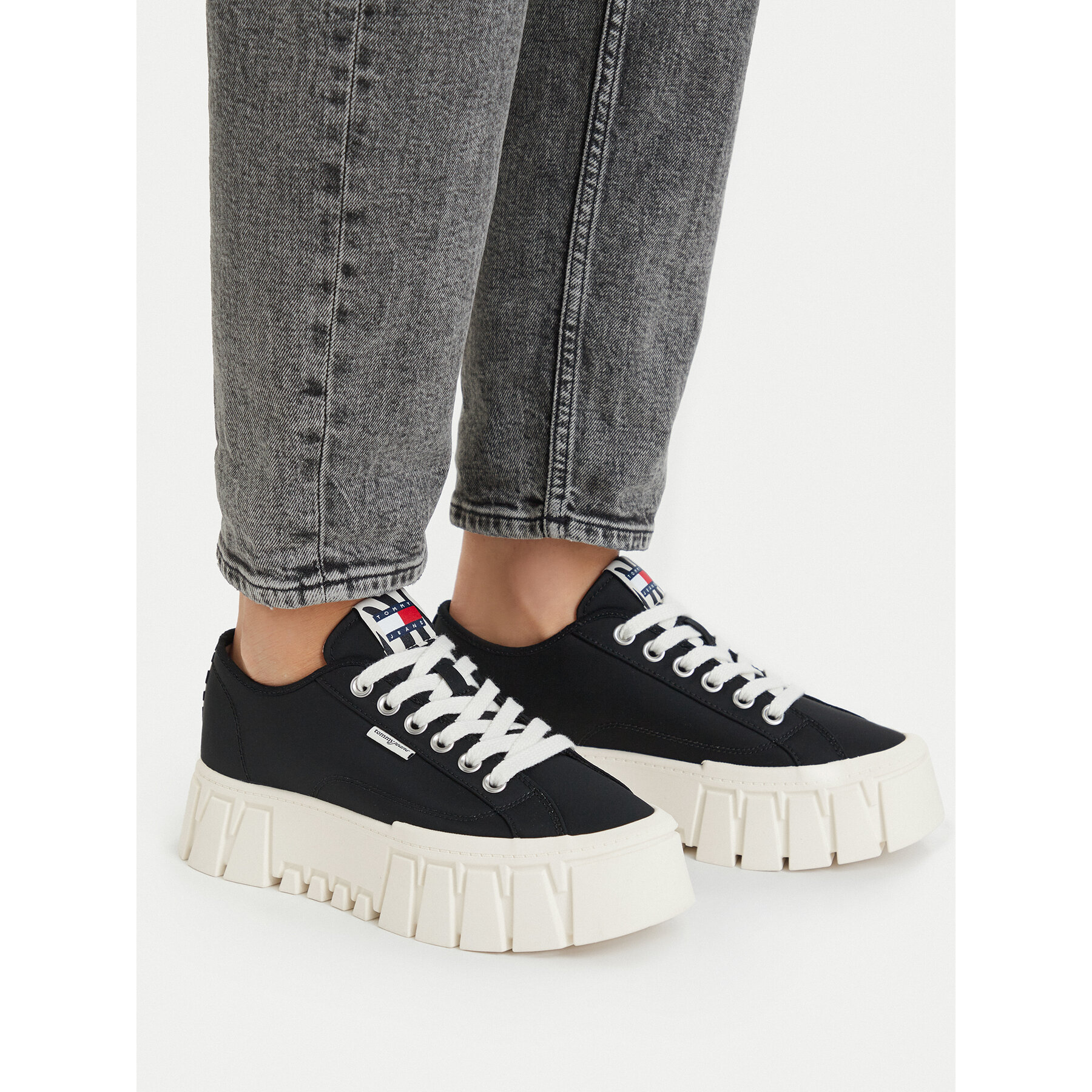 Αθλητικά Tommy Jeans Tj Platform Sneaker Zebra EN0EN03070 Μαύρο