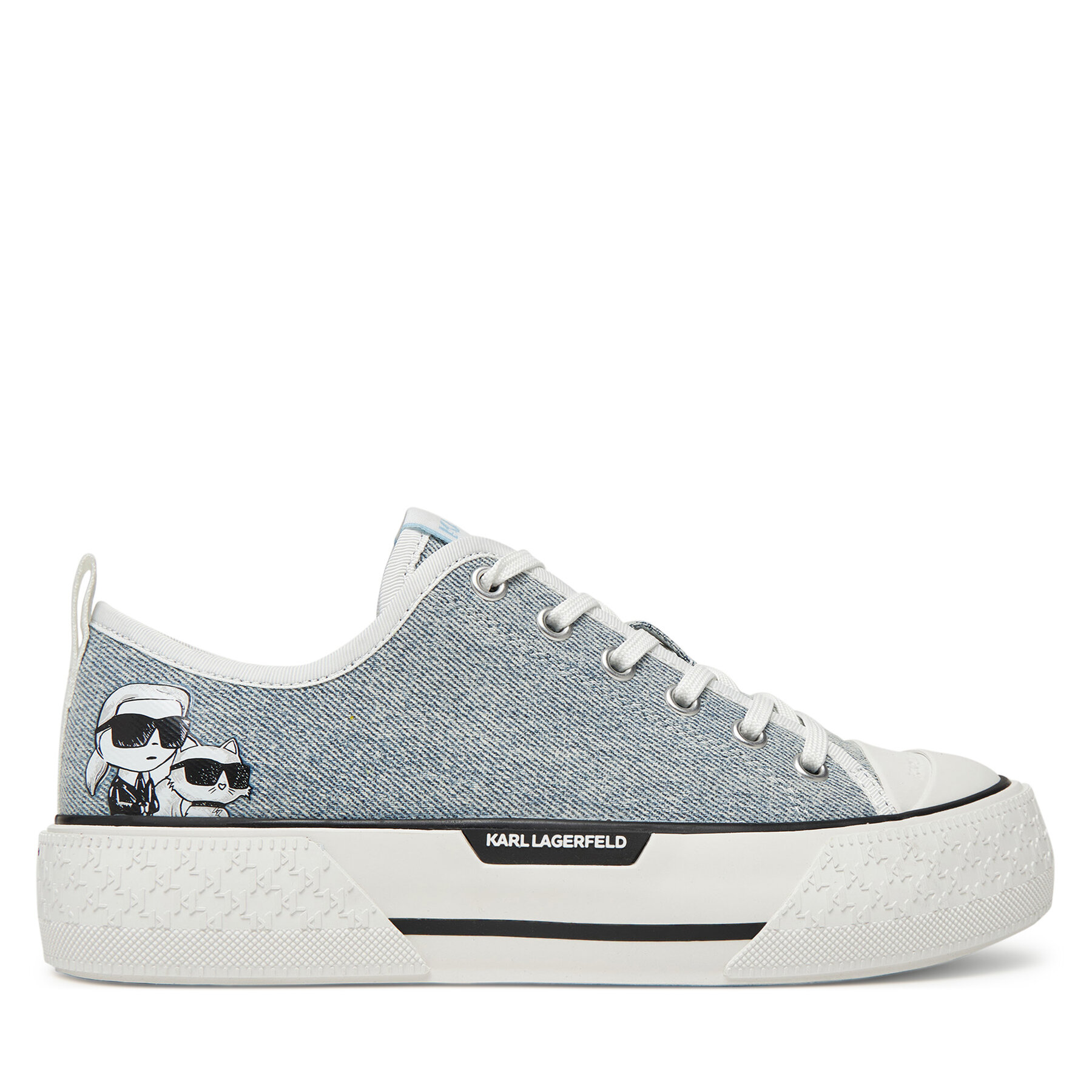 Donna Scarpe da ginnastica KARL LAGERFELD, Taglia 36, Blu, KL60614T, taglia : 36